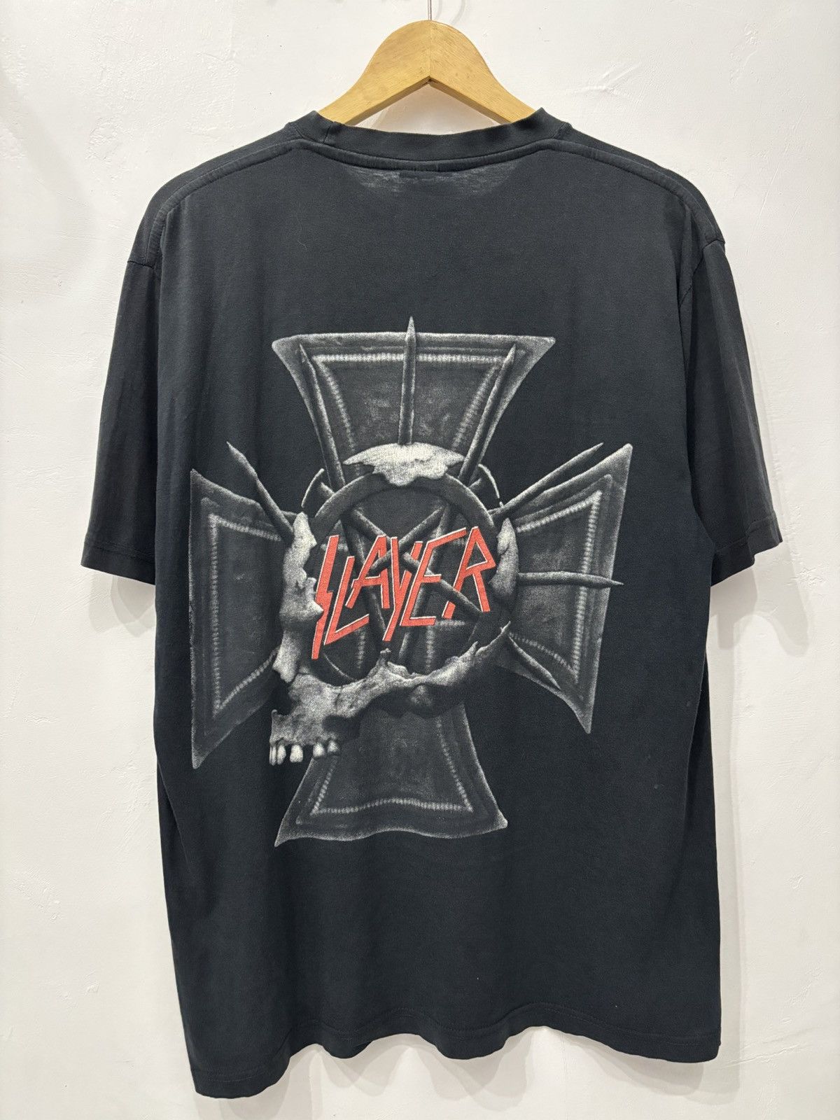 Band Tees Vintage Slayer Seasons In The Abyss Size US XL / EU 56 / 4 - 2 Thumbnail