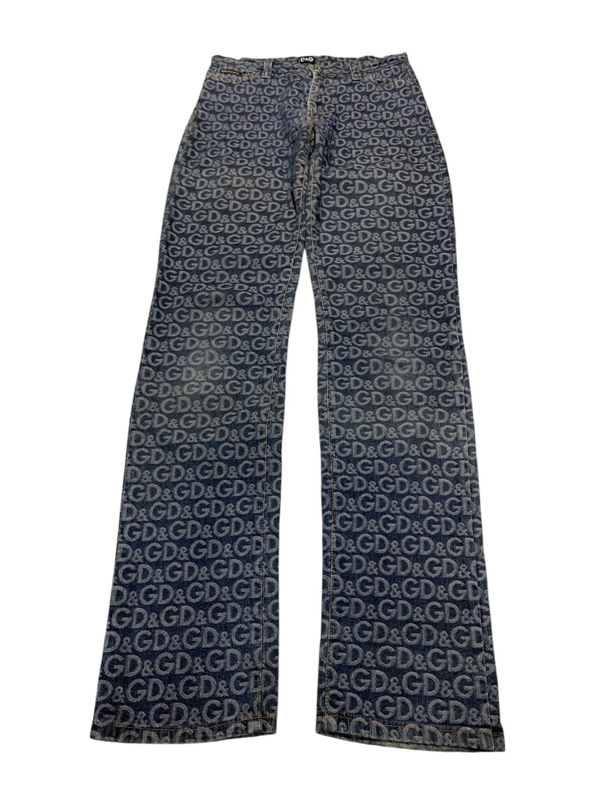 Dolce & Gabbana Vintage 2000s Dolce & Gabbana Monogram Jeans Size US 28 / EU 44 - 1 Thumbnail