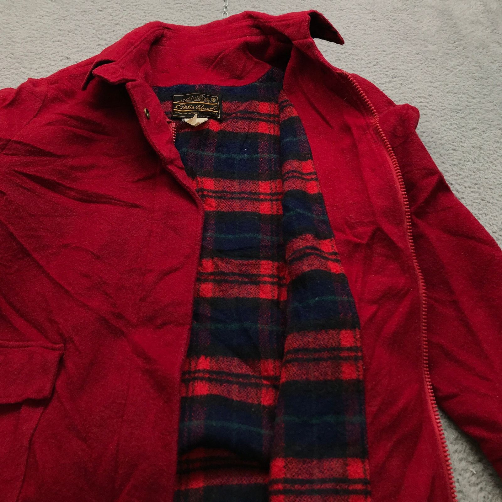 Eddie Bauer VTG 80s Eddie Bauer Hunting Wool Blend Jacket Large 15/16 Size L / US 10 / IT 46 - 5 Thumbnail