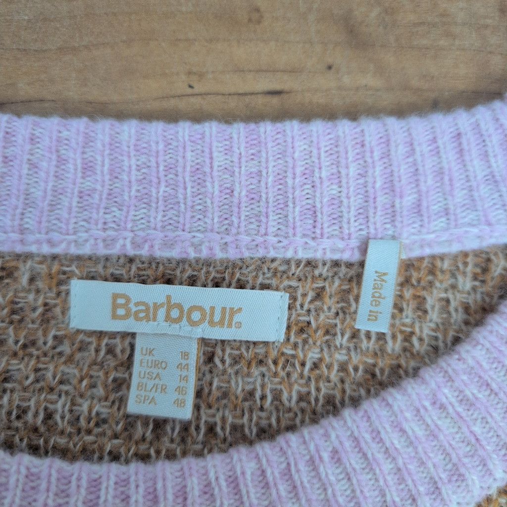 Barbour Ladies' Barbour Italian Made Colorblock Wool Blend Sweater Size XL / US 12-14 / IT 48-50 - 2 Thumbnail