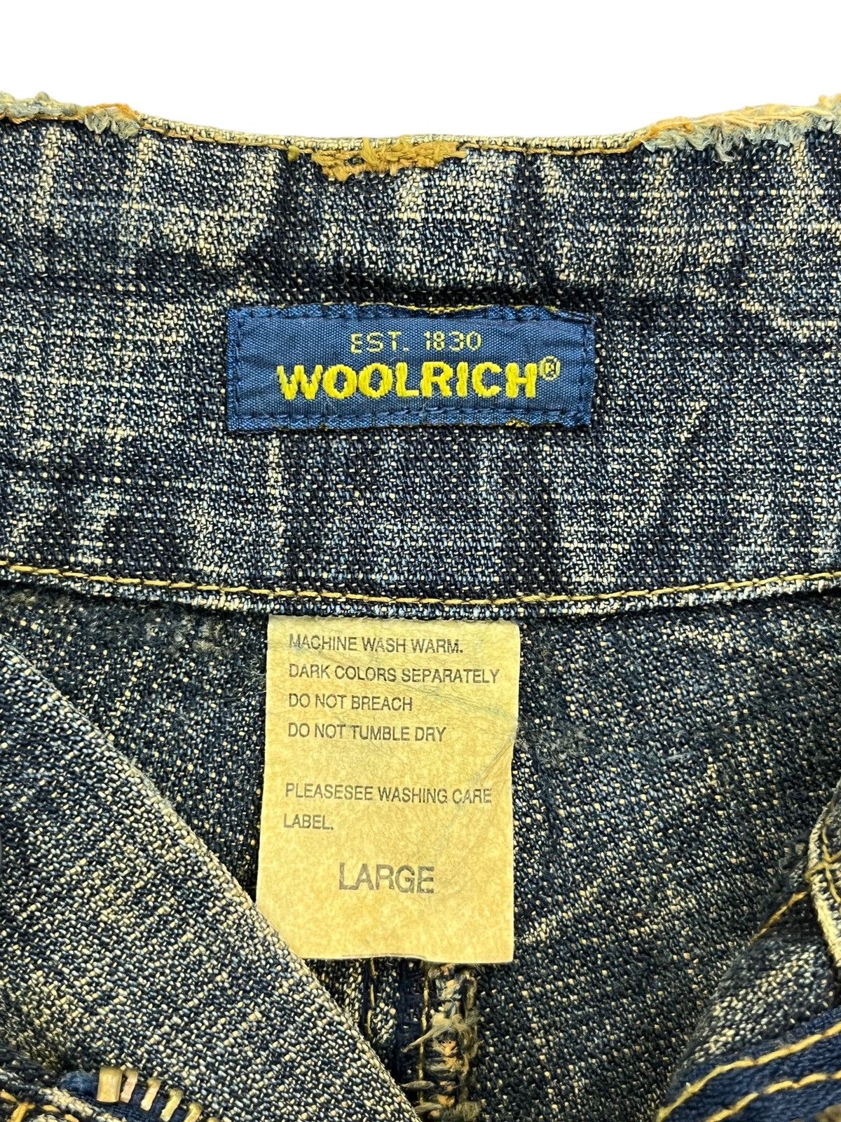 Vintage × Woolrich Woolen Mills FYE🔥Vintage 90’s WOOLRICH Mudmax Claw Mark Baggy Denim Size US 32 / EU 48 - 19 Thumbnail