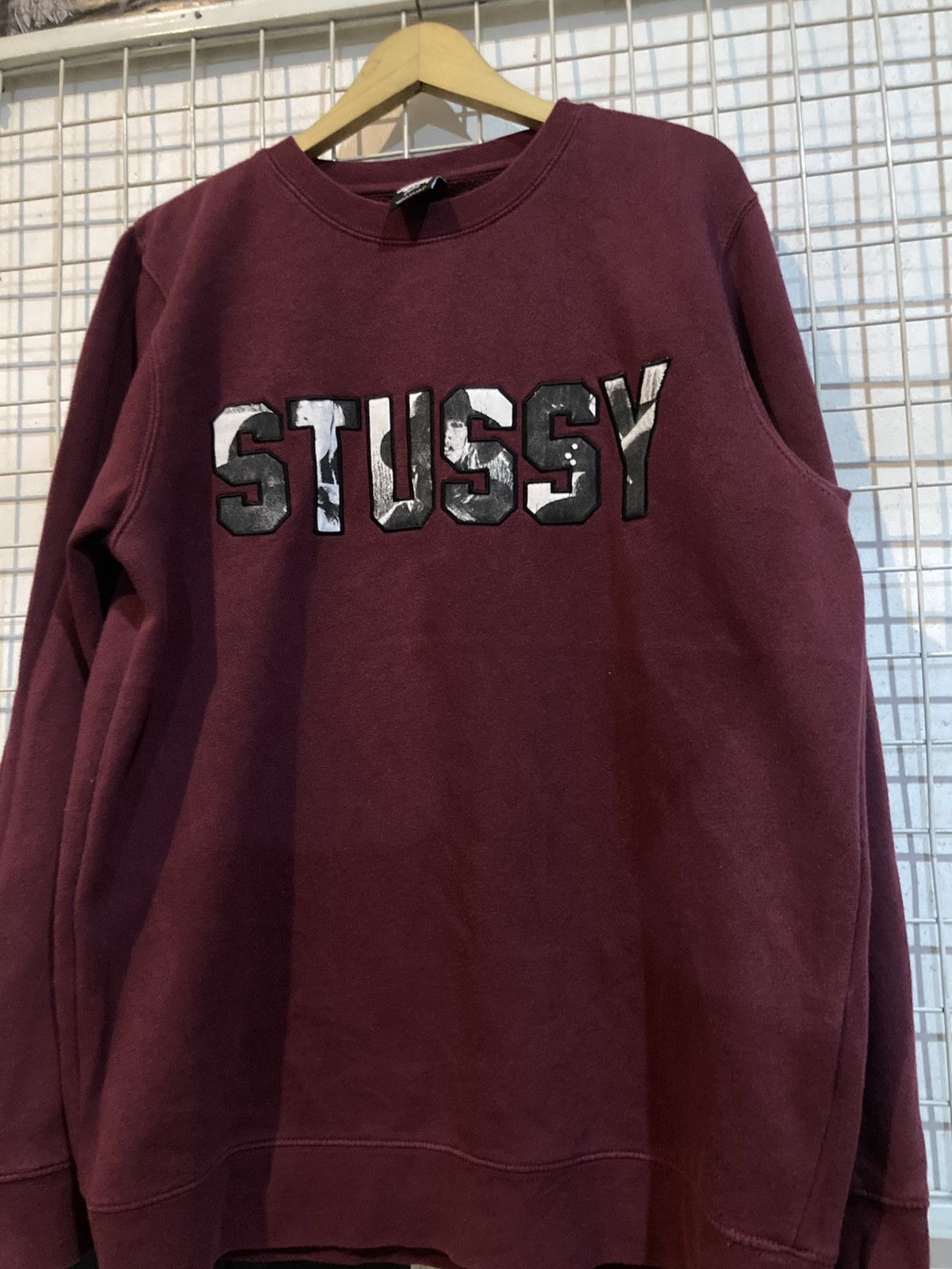 Stussy Stussy sweetshirts maroon 00s Size US L / EU 52-54 / 3 - 3 Thumbnail