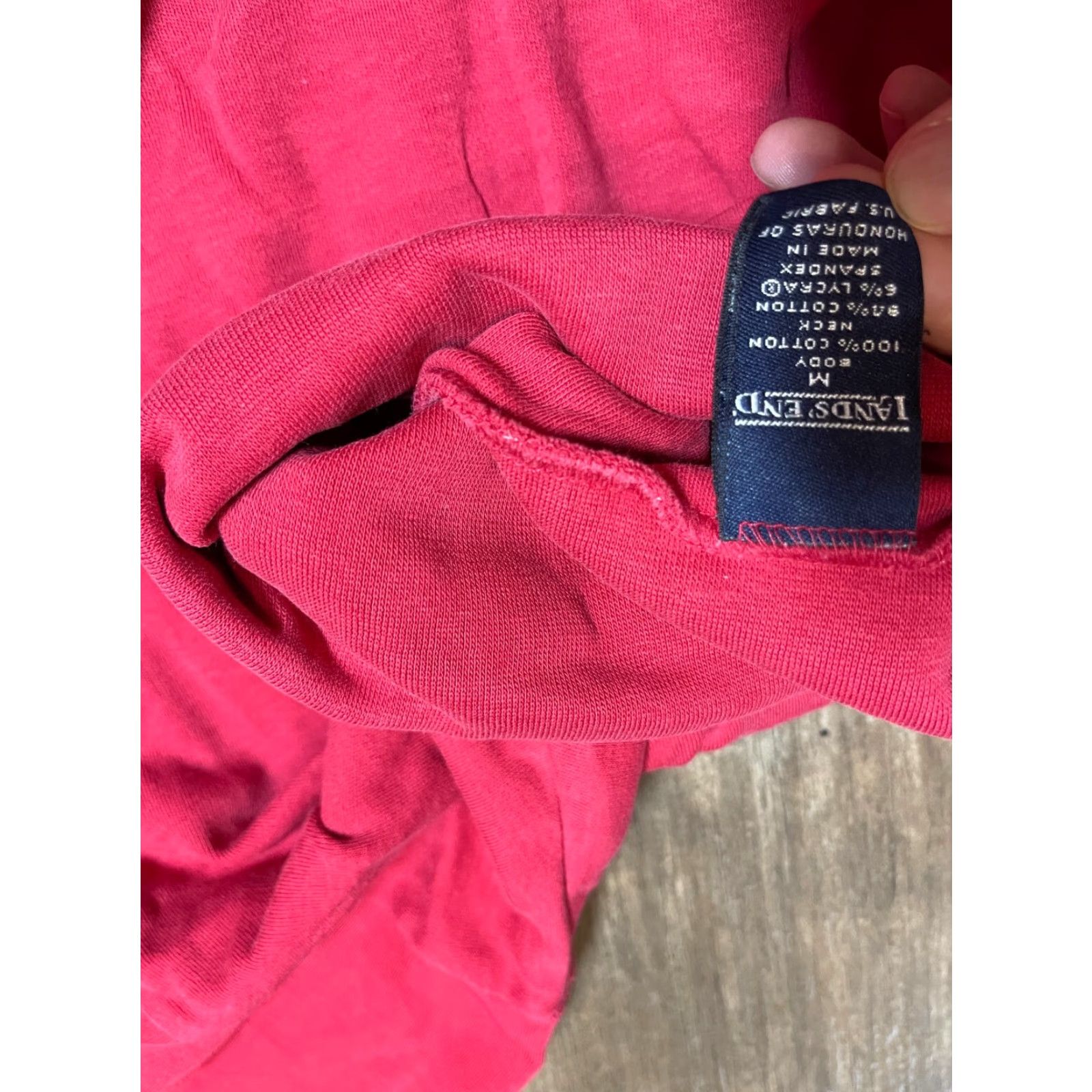 Lands' End Lands' End Turtle Neck Womens Medium M Red Long Sleeve Shirt Size M / US 6-8 / IT 42-44 - 4 Thumbnail