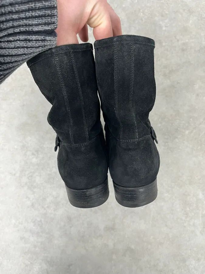 Gucci Gucci Black Two Buckle Suede Leather Boots Size US 8 / EU 41 - 5 Thumbnail