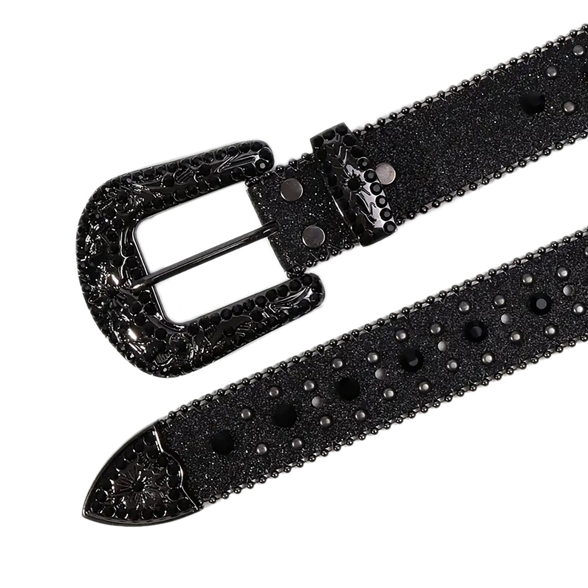 Japanese Brand Y2K Cross Rhinestone Belt Size ONE SIZE - 4 Thumbnail