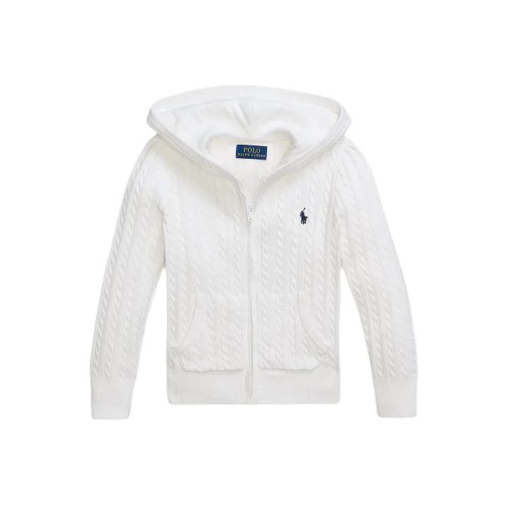 Polo Ralph Lauren Polo Ralph Lauren Mini Cable Knit Hooded Sweater Size US XL / EU 56 / 4 - 1 Thumbnail