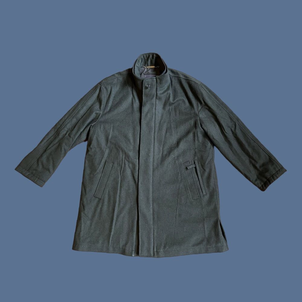 Paul Stuart VINTAGE Paul Stuart Arthur Outlast Car Coat Men’s Large Green Wool Cashmere Size US L / EU 52-54 / 3 - 1 Thumbnail