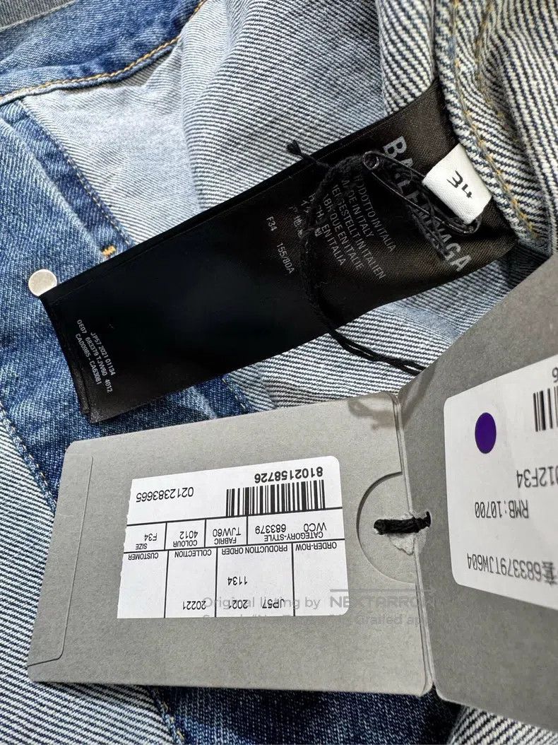 Balenciaga Balenciaga Denim Jacket Size XXS / US 00 / IT 34 - 8 Thumbnail