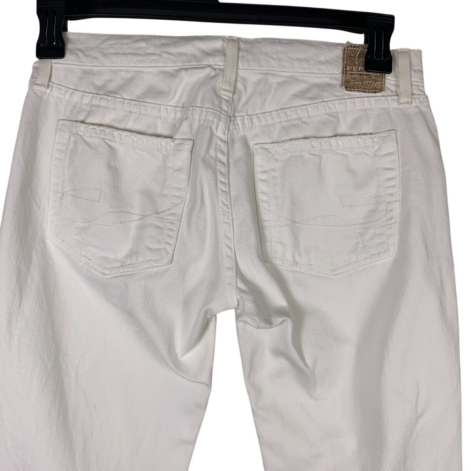 Chip & Pepper Chip & Pepper Pamela Jeans Women’s 29 White Distressed Flare Size 29" - 8 Thumbnail