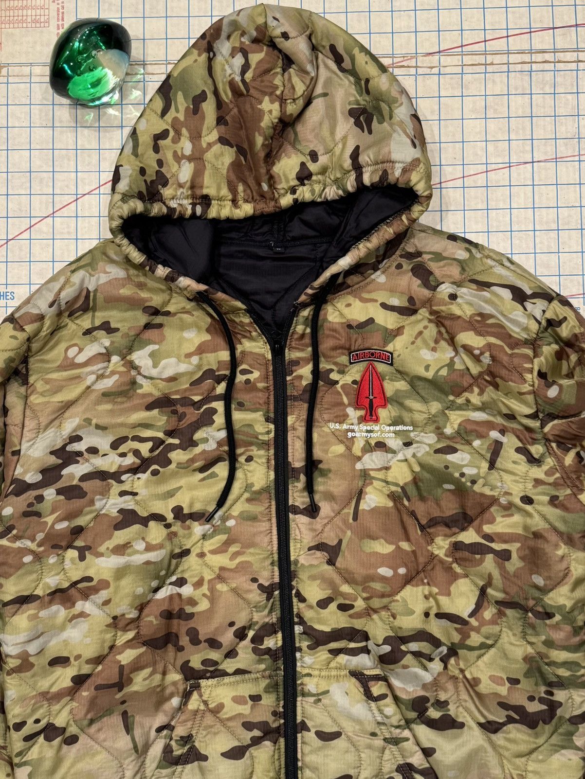 Vintage Delta Force US Army Special Ops Camo Rip Stop Jacket XL Mens Size US XL / EU 56 / 4 - 3 Thumbnail