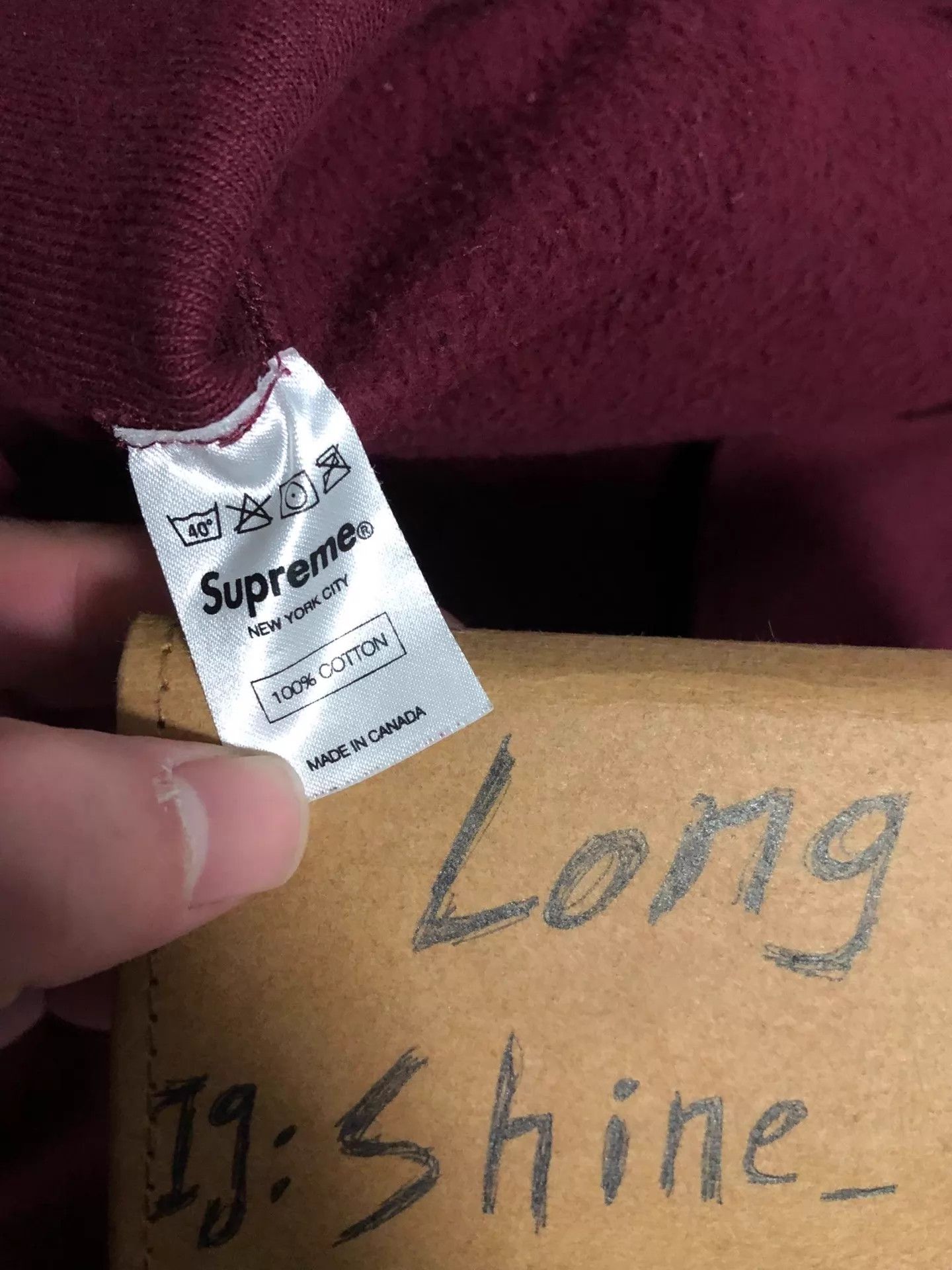 Supreme Supreme FW11 Vintage Burgundy Box Logo Hoodie S Size US S / EU 44-46 / 1 - 3 Thumbnail
