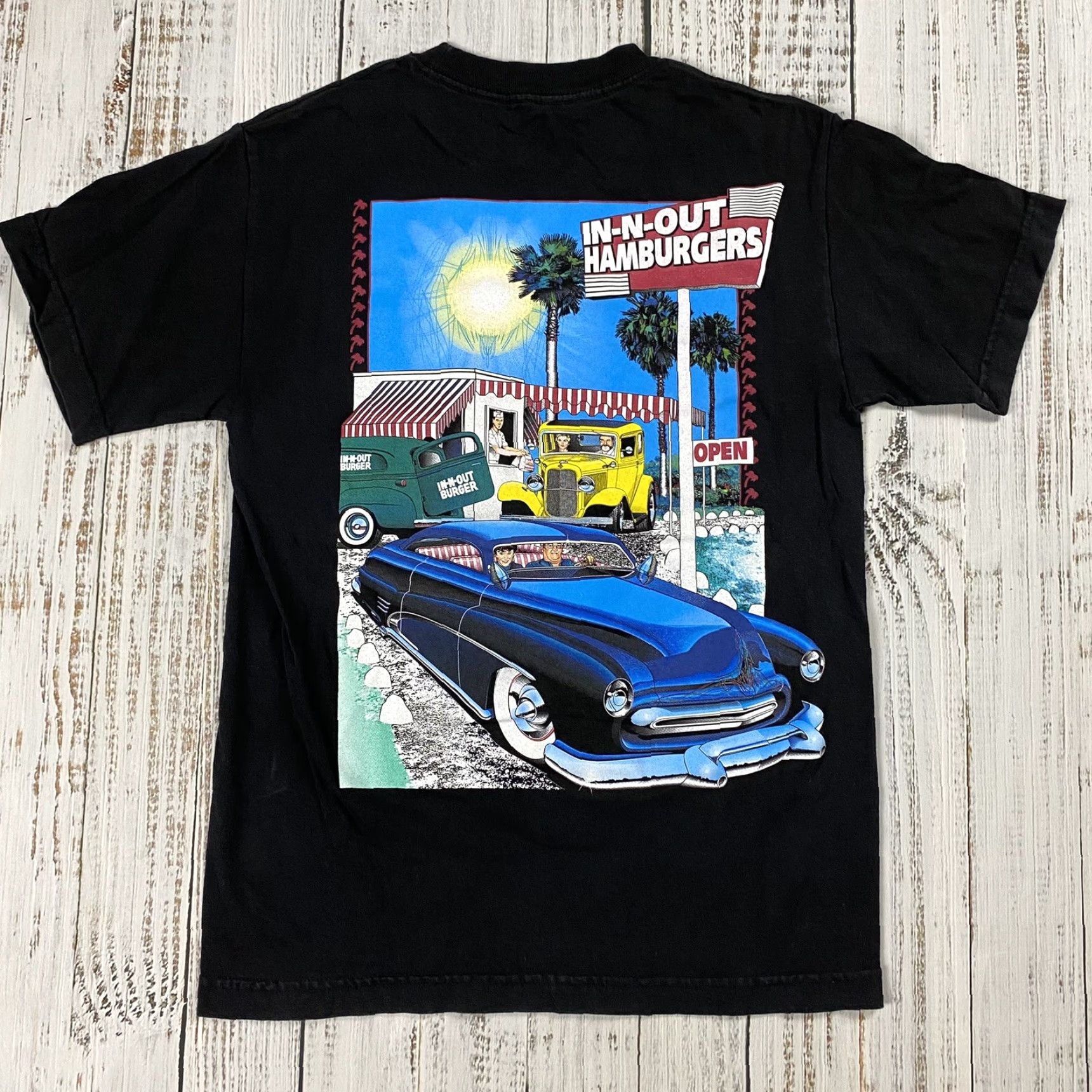 Doublet VINTAGE IN-N-OUT BURGER Shirt Adult Small Black Double-Sided Graphic Logo 50s California Mens Size US S / EU 44-46 / 1 - 4 Thumbnail