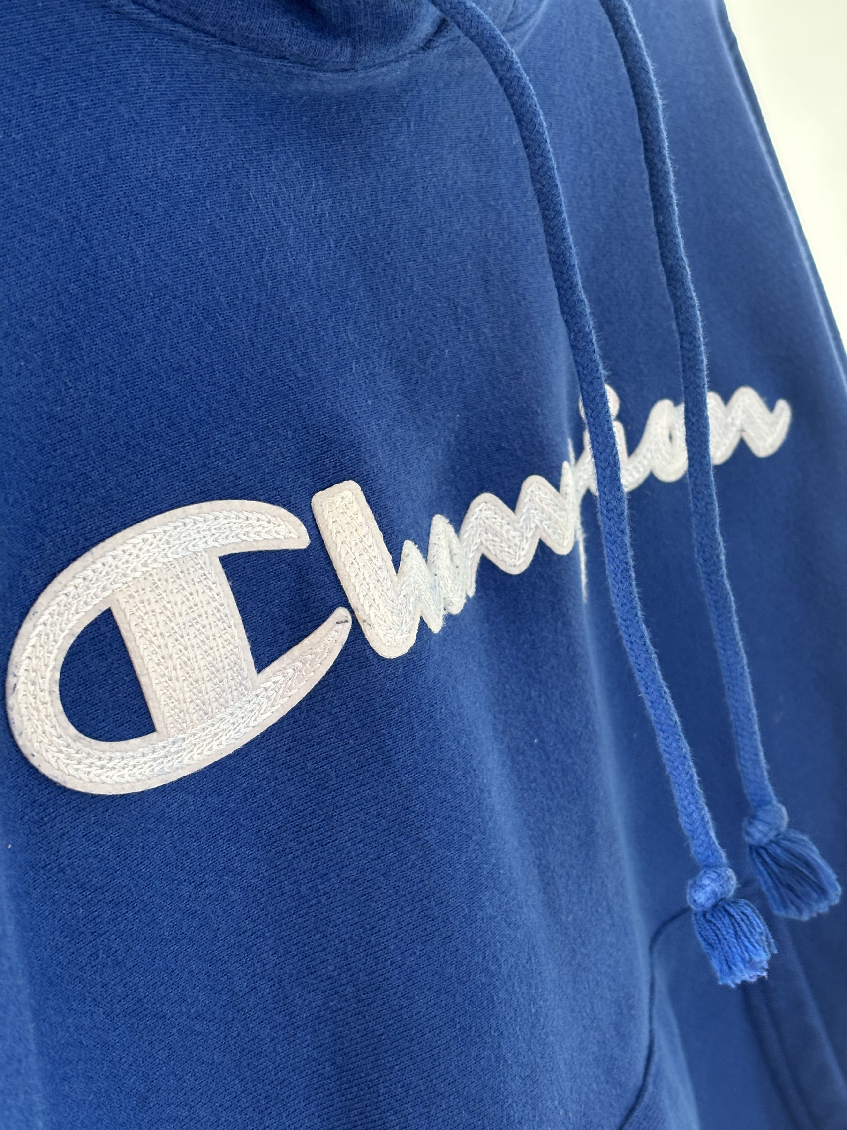 Champion Champion Reverse Weave Spellout Logo Hoodie Blue S Size US S / EU 44-46 / 1 - 4 Thumbnail