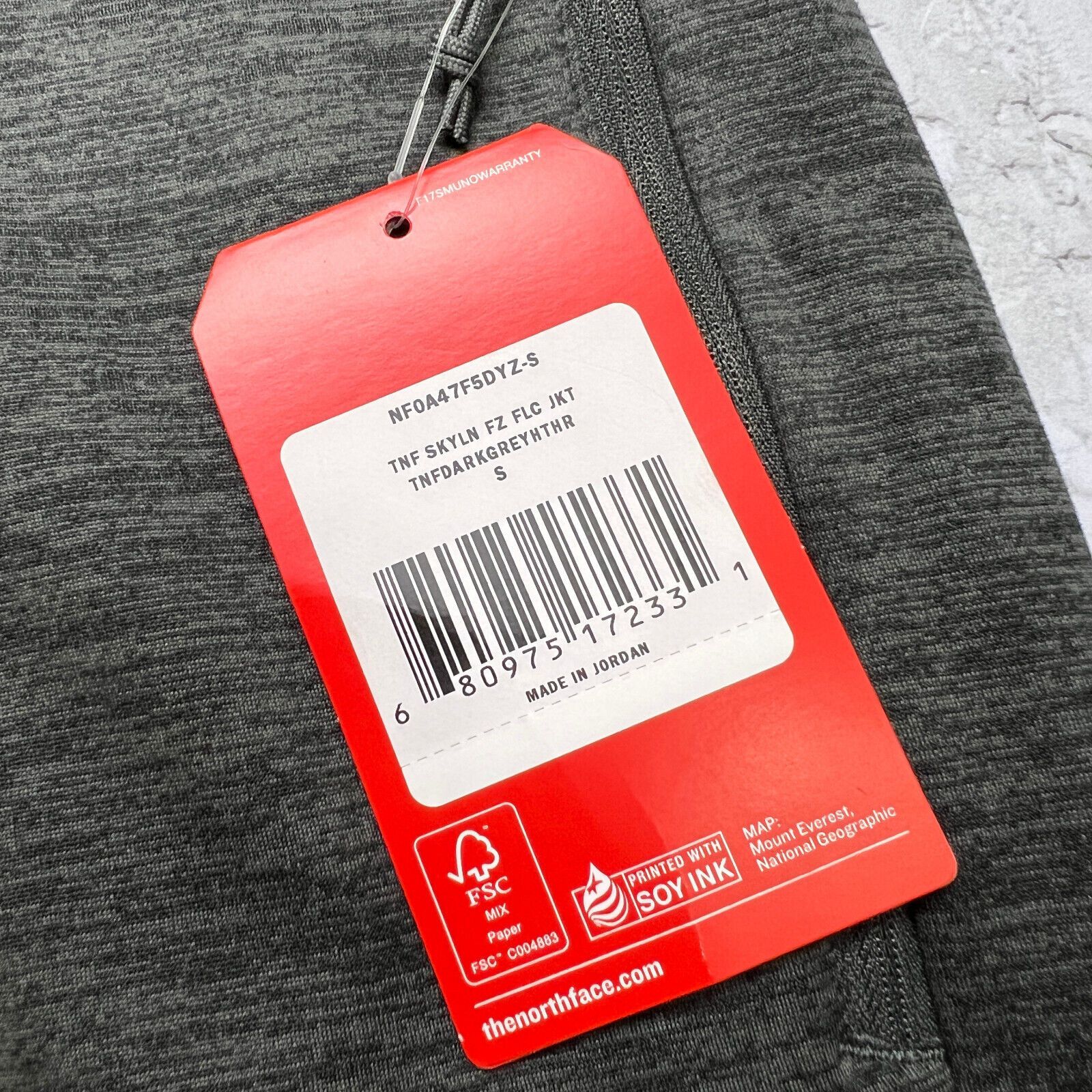 The North Face The North Face Skyline Fleece Jacket Mens S Gray NWT Size US S / EU 44-46 / 1 - 3 Thumbnail