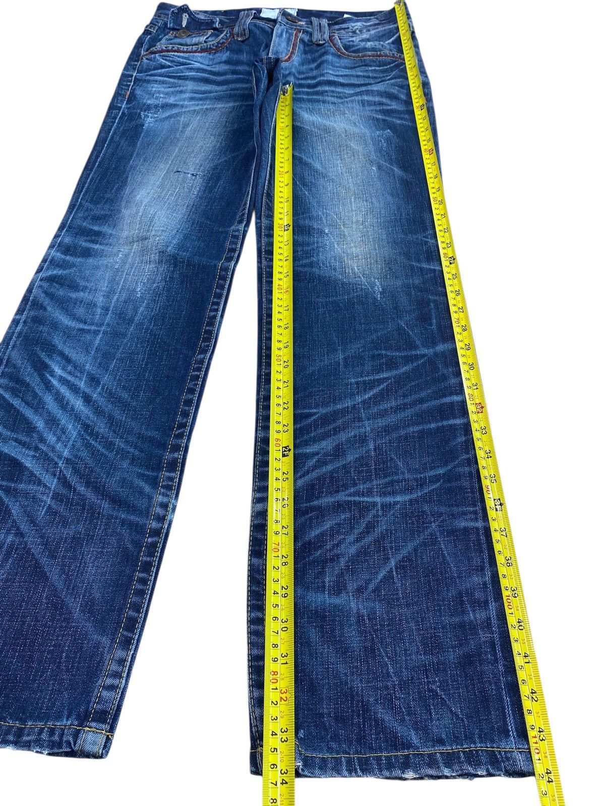 Other Lolita Club By Concert Blue Wash Style Whiskers Jeans Size US 34 / EU 50 - 7 Thumbnail