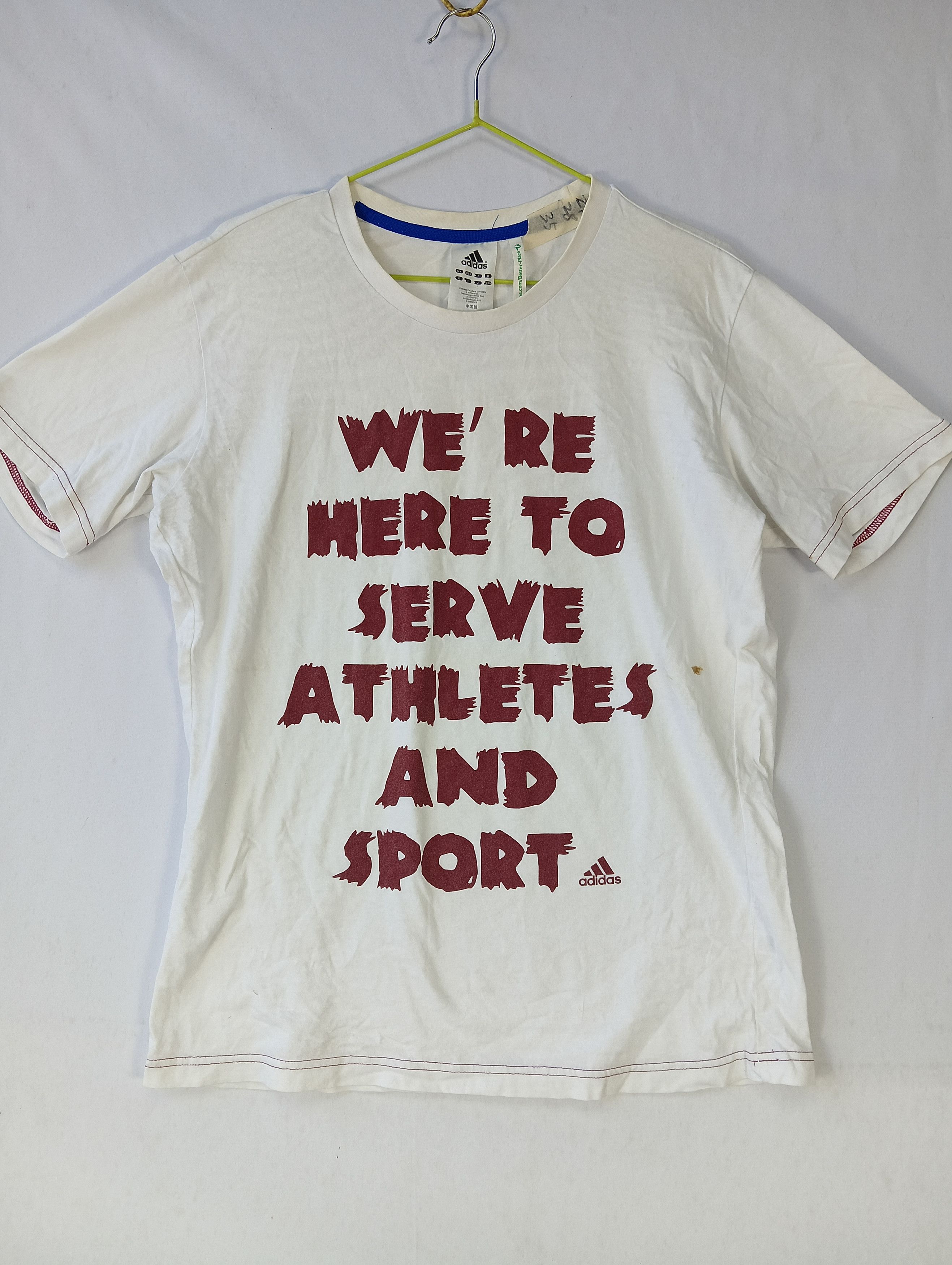 Adidas we here to serve athletes adidas tee sport Size US L / EU 52-54 / 3 - 2 Thumbnail