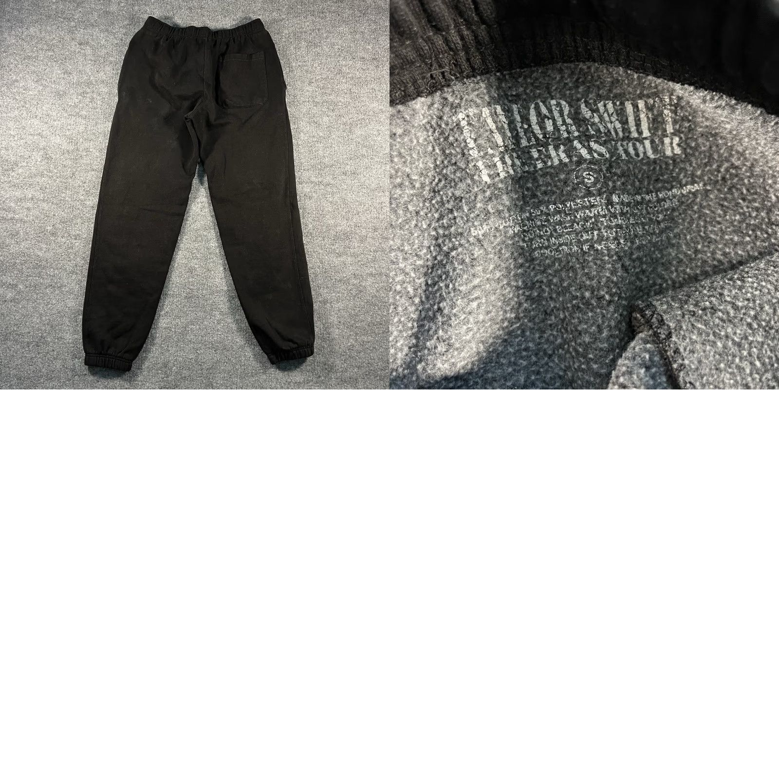 Vintage Taylor Swift The Eras Tour Black Jogger Sweatpants Official Tour Merch Small Women Pants S Black Jogger Activewear Womens Size 28" / US 6 / IT 42 - 8 Thumbnail