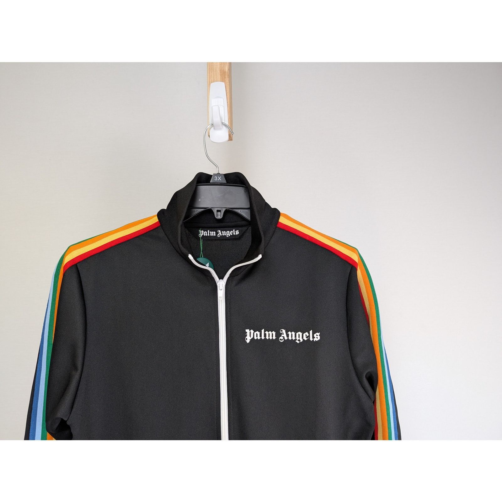 Palm Angels o1rshd1 Rain Bow Track Jacket in Black/Multicolor Size US M / EU 48-50 / 2 - 3 Thumbnail