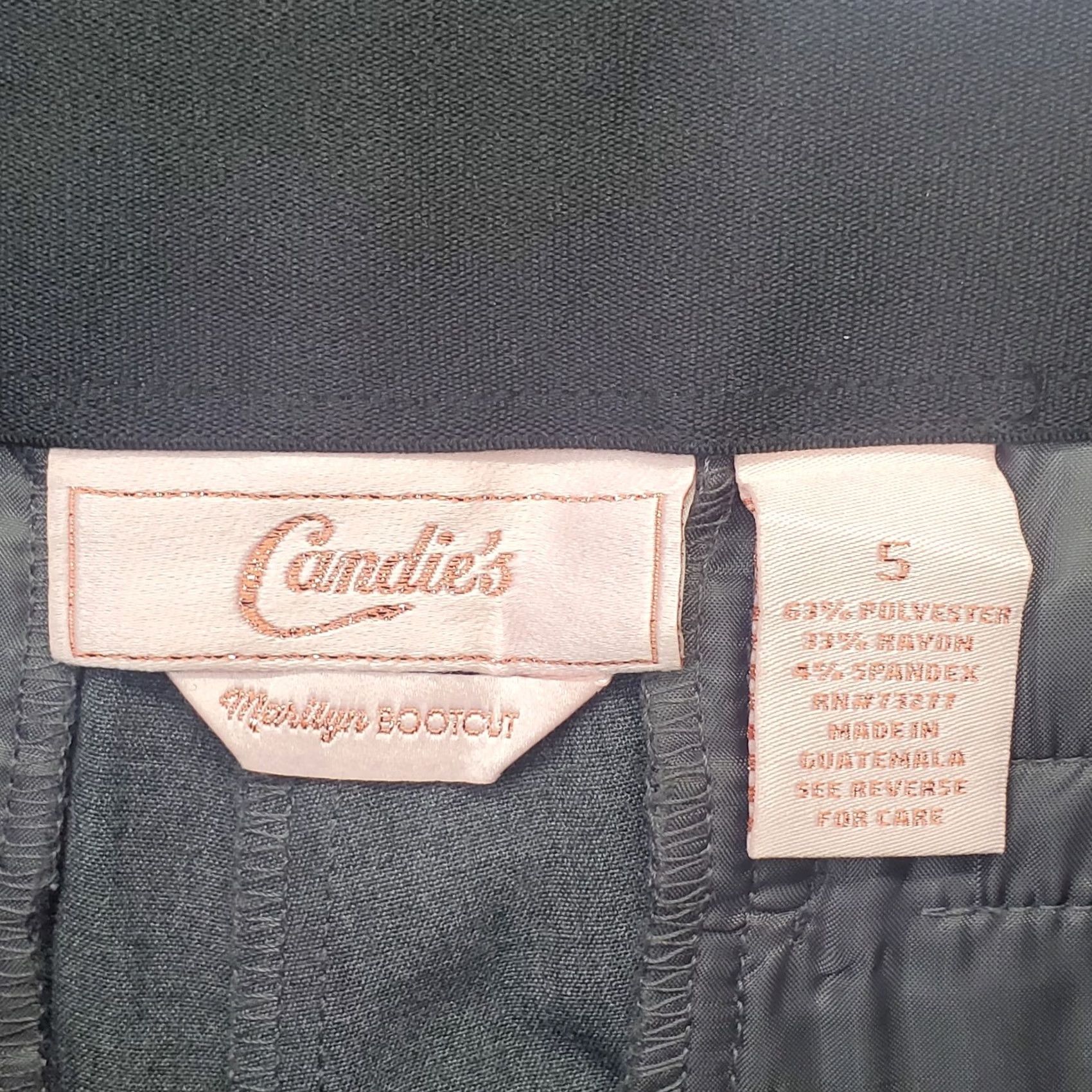 Vintage Candies Pants Womens 5 Gray Bootcut Mid Rise Flat Front Stretch Formal Size 27" / US 4 / IT 40 - 7 Thumbnail