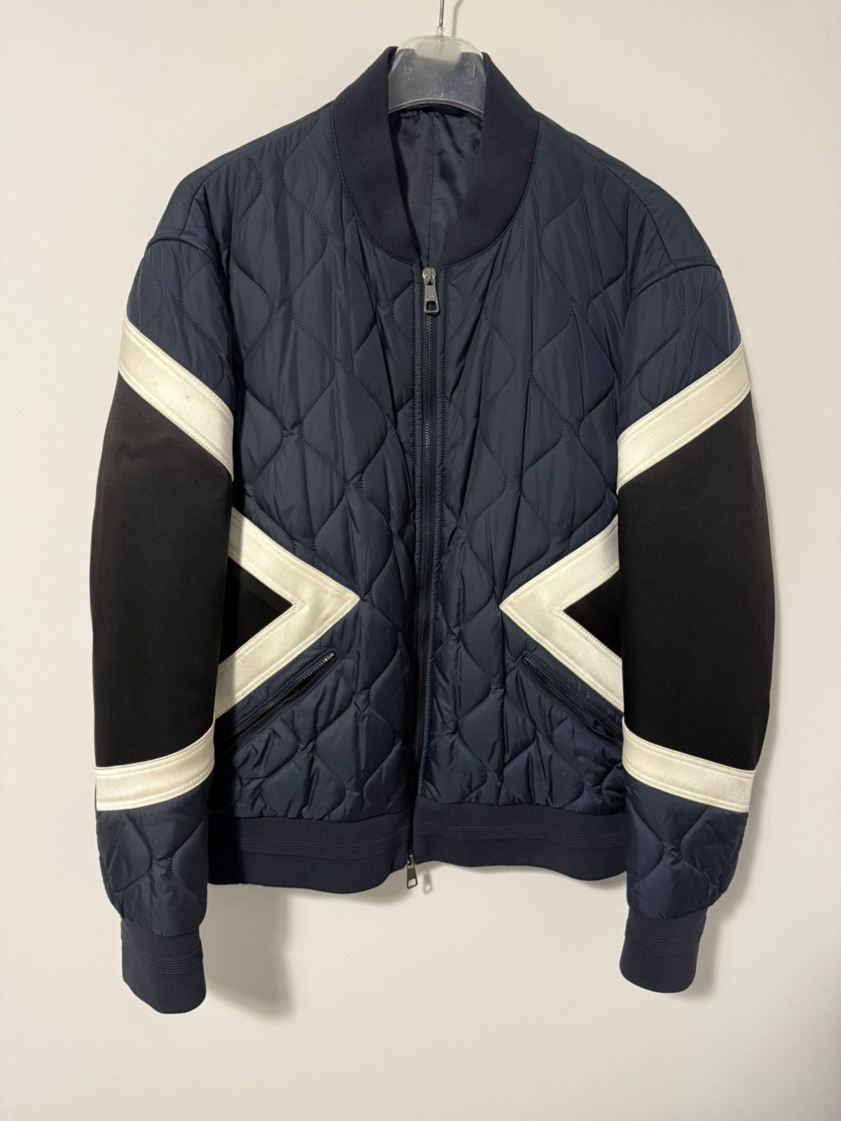 Neil Barrett Neil Barrett navy bomber jacket Size US XL / EU 56 / 4 - 1 Thumbnail