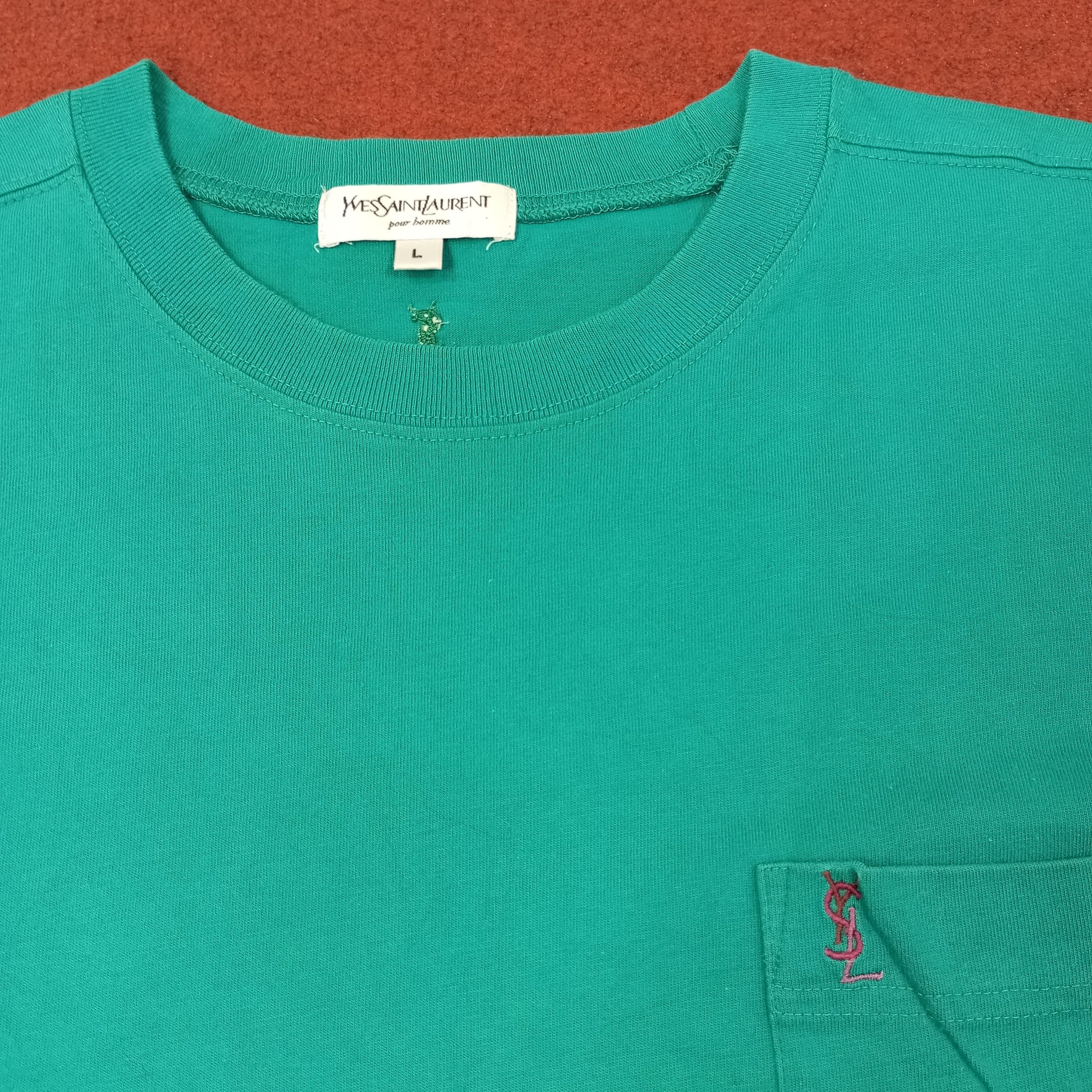Yves Saint Laurent Yves Saint Laurent YSL Pocket Design Tshirt c239n21 Size US L / EU 52-54 / 3 - 2 Thumbnail