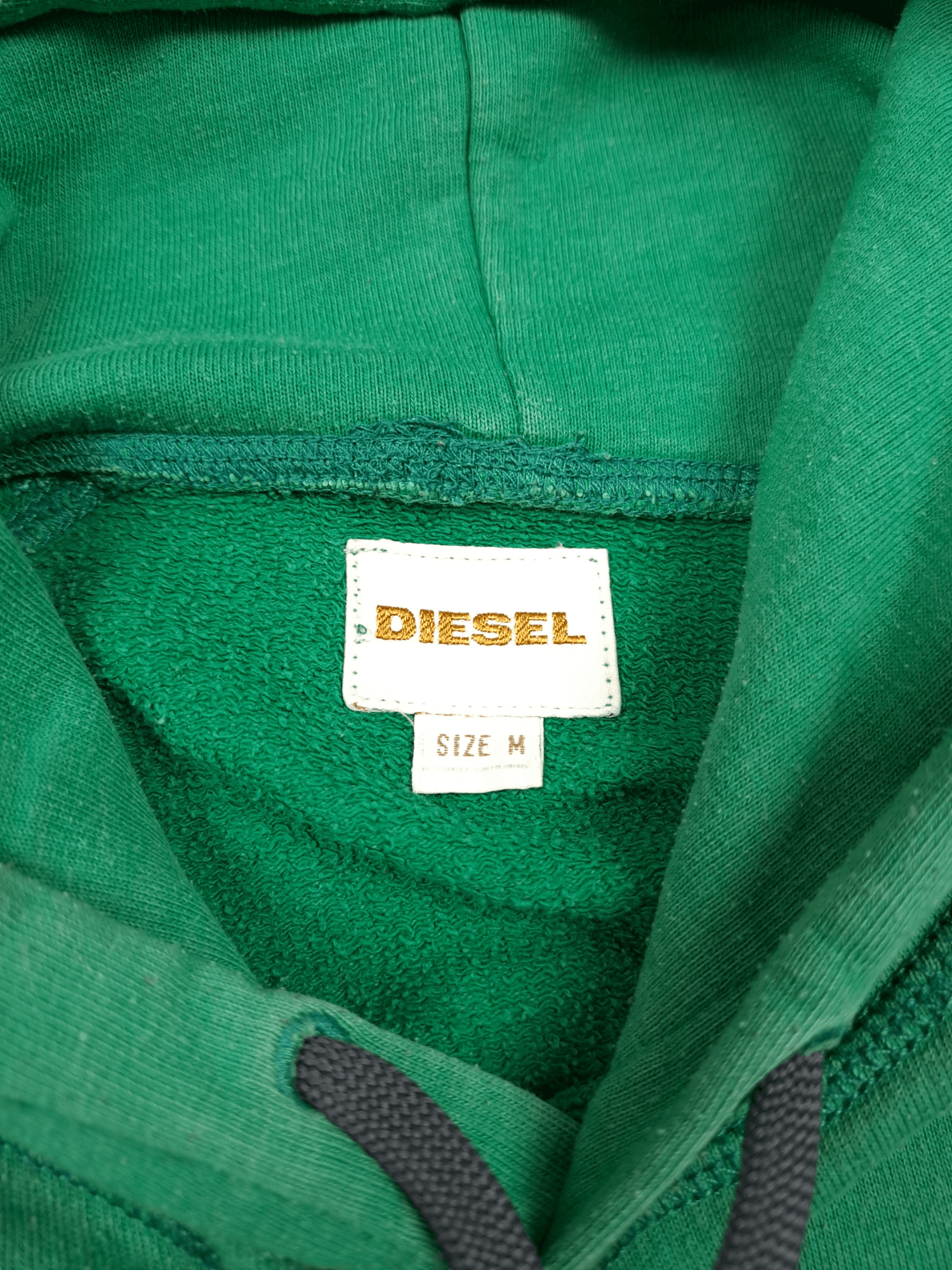 Diesel × Vintage 💎 Vintage Diesel Spell out Logo Green Hoodie Size L Size US M / EU 48-50 / 2 - 4 Thumbnail