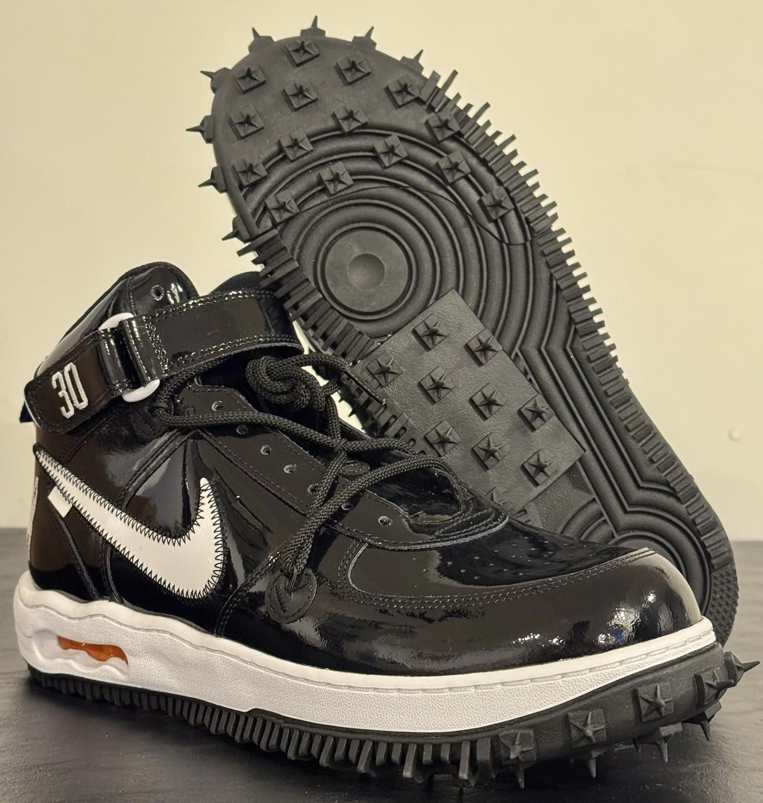 Nike Size 12 - Off-White x Nike Air Force 1 SP Leather Mid Sheed Size US 12 / EU 45 - 7 Thumbnail