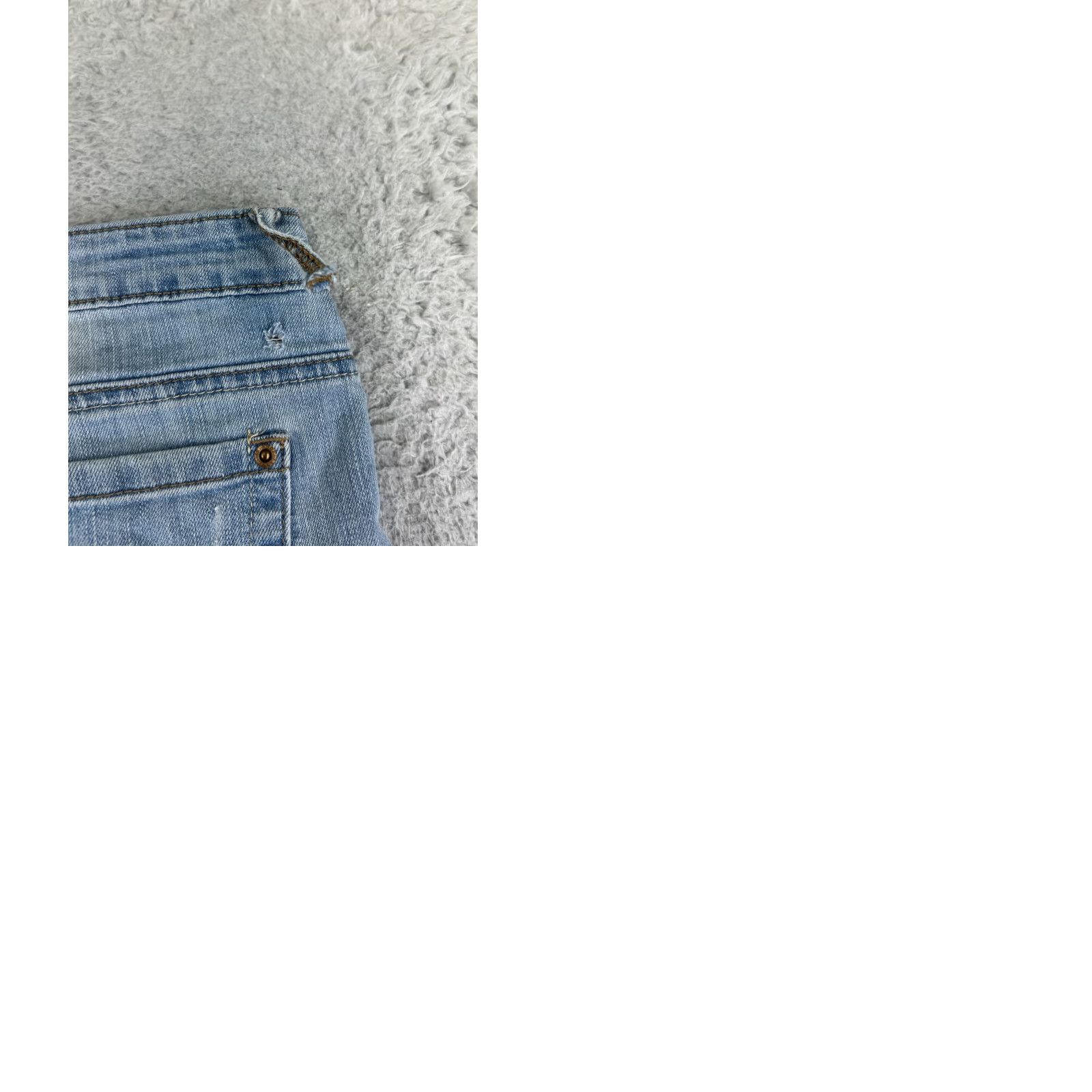 Vintage Elite Jeans Jeans Women's 30x28 Blue Denim Tapered Distressed Cotton Blend 11 Regular Belt Loops 5-Pocket Design Size 32" / US 10 / IT 46 - 10 Thumbnail