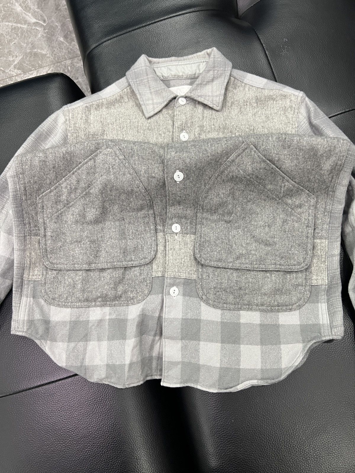 Ganryu Ganryu by Comme des Garçons 2014 Patchwork Plaid Deconstruct Size US S / EU 44-46 / 1 - 4 Thumbnail