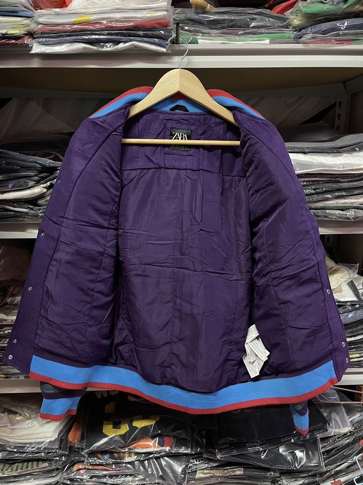 Zara Zara Varsity Jacket " Exploring The Absence"🔥🔥🔥 Size US S / EU 44-46 / 1 - 6 Thumbnail