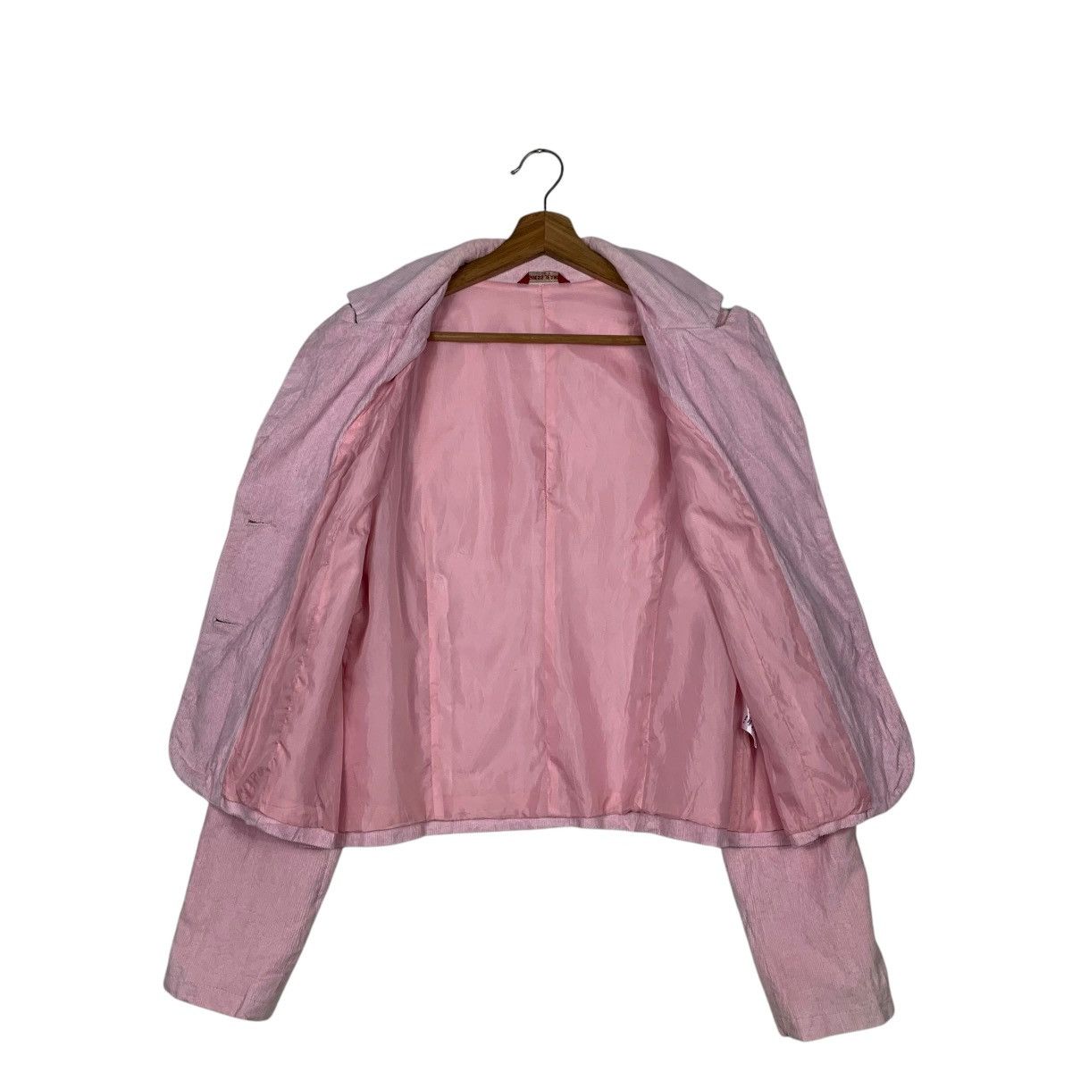 Guess GUESS JEANS Pink Corduroy Crop Jacket #2158-C95 Size XL / US 12-14 / IT 48-50 - 11 Thumbnail