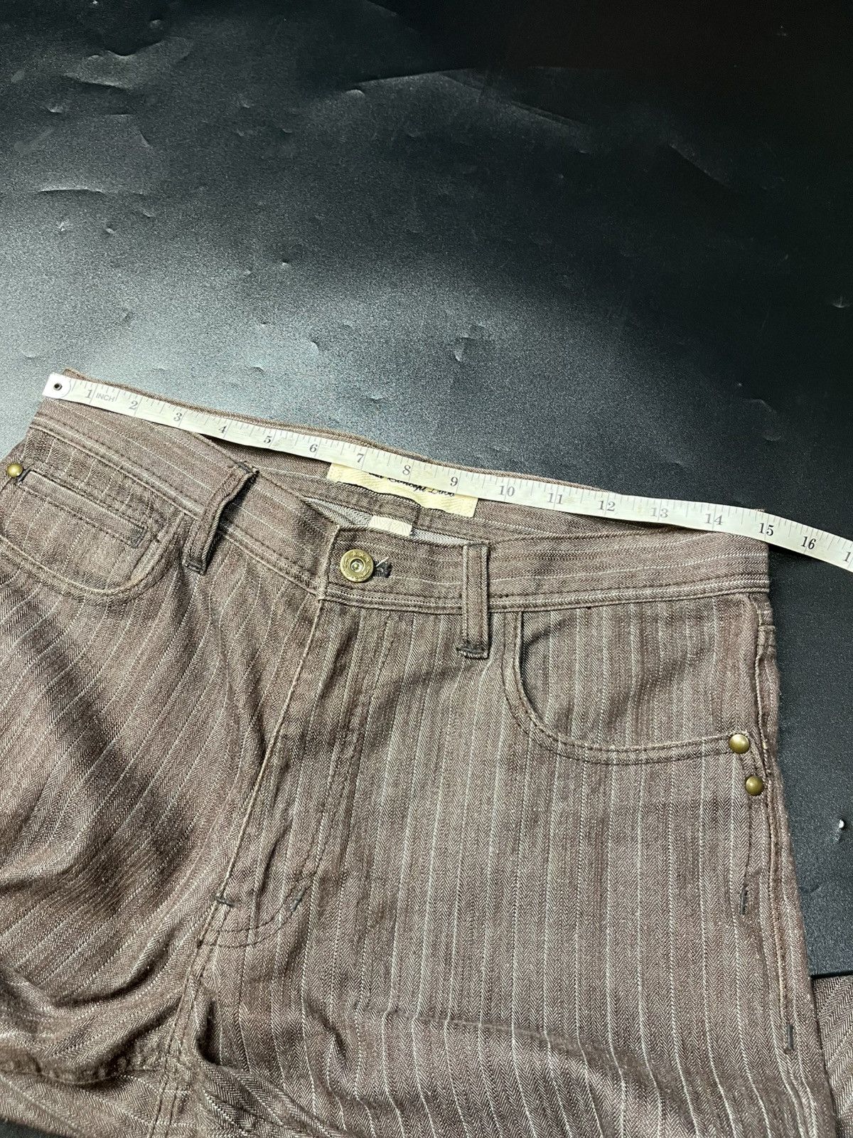 If Six Was Nine × Japanese Brand × Le Grande Bleu (L.G.B.) JAPANESE HICKORY JEANS DEUX CONCEPT LABO Size US 31 - 10 Thumbnail