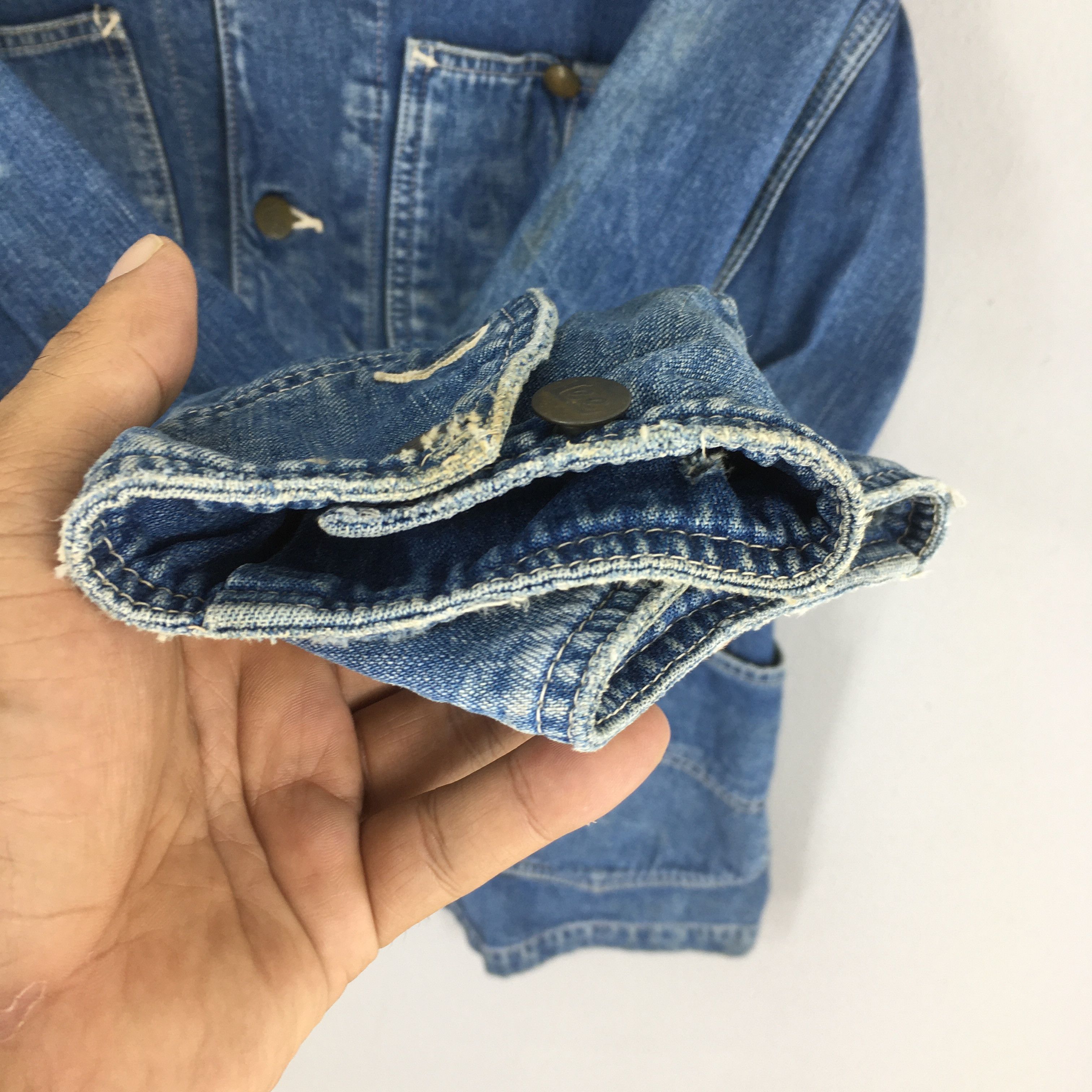 Lee Vintage 1990's Lee Sanforized Denim Worker Jacket M Size US M / EU 48-50 / 2 - 5 Thumbnail