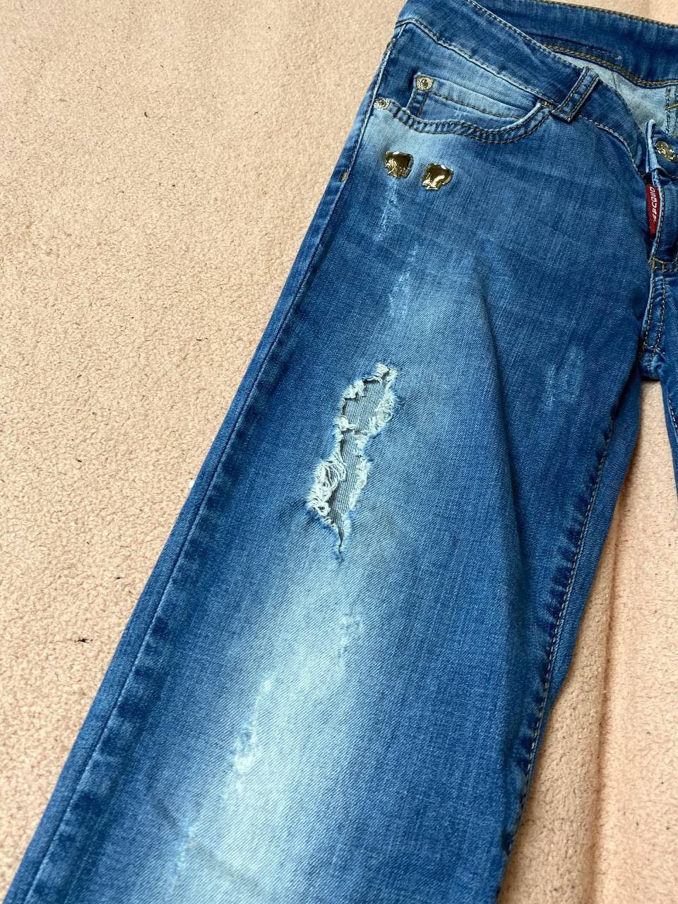 Dsquared2 × Vintage Vintage Distressed Washed Jeans Size 27" / US 4 / IT 40 - 20 Thumbnail