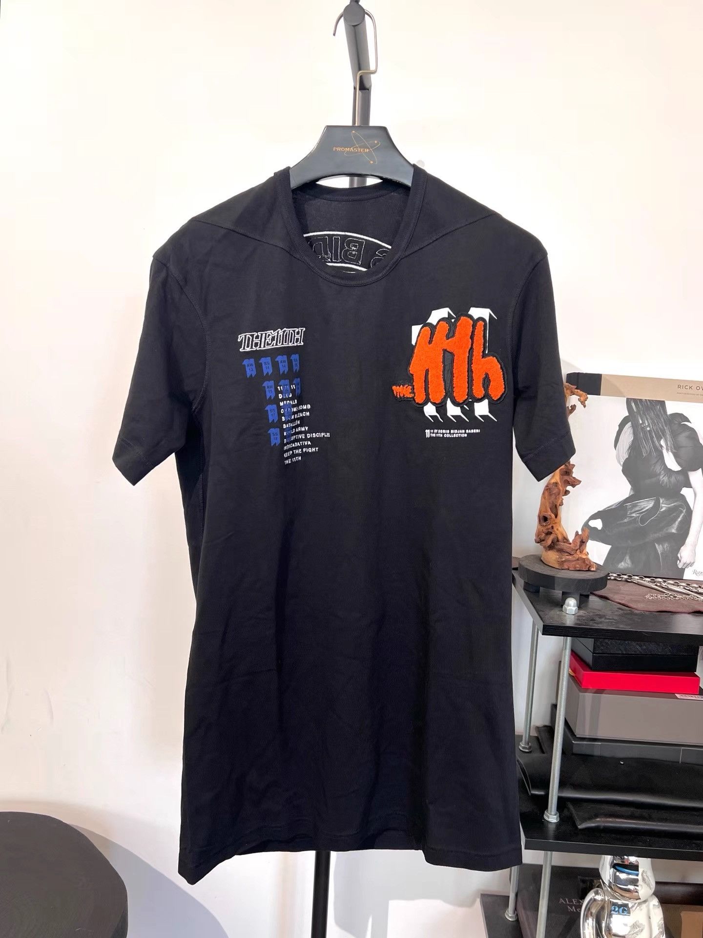 11 By Boris Bidjan Saberi 11by BBS TS3 Embroidered Short Sleeve T-Shirt K35 Size US M / EU 48-50 / 2 - 2 Thumbnail