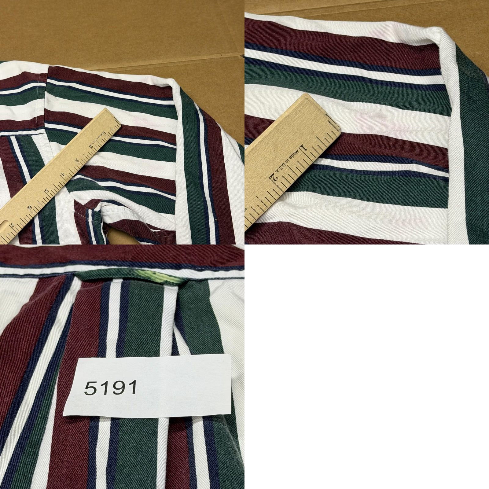 Roundtree & Yorke VINTAGE Roundtree & Yorke Shirt Mens XL Striped Long Sleeve Hong Kong 90s Size US XL / EU 56 / 4 - 9 Thumbnail