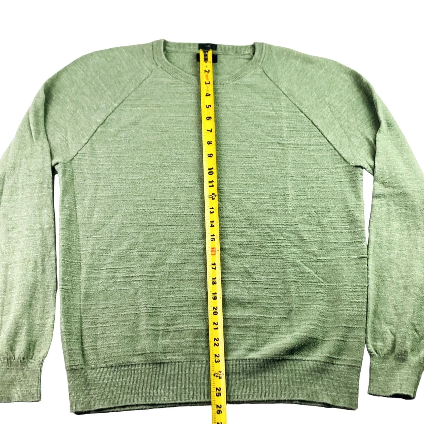 J.Crew J.CREW Men’s Slim Knit Crewneck Sweater Green L Pullover Cotton Shirt? Size US L / EU 52-54 / 3 - 5 Thumbnail