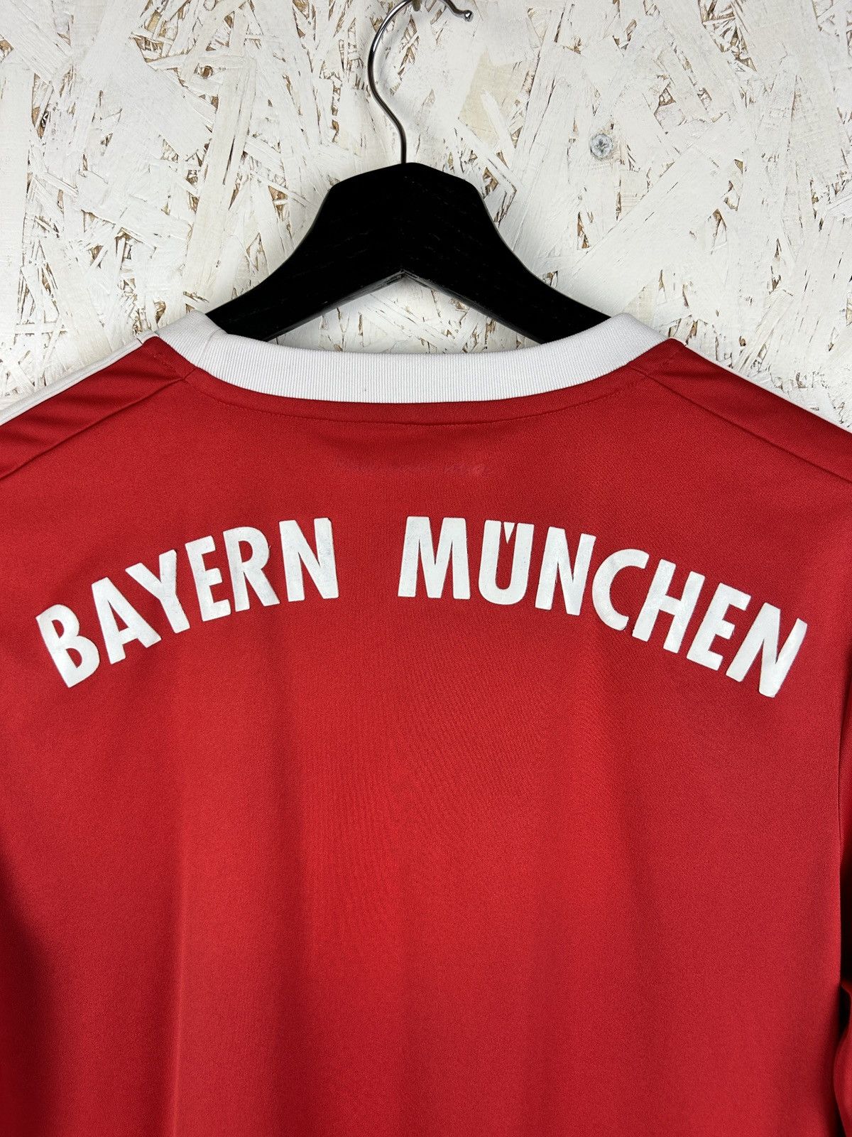 Adidas Adidas Bayen Munchen 2017/18 Home Kit Long Sleeve Jersey ~S Size US S / EU 44-46 / 1 - 7 Thumbnail