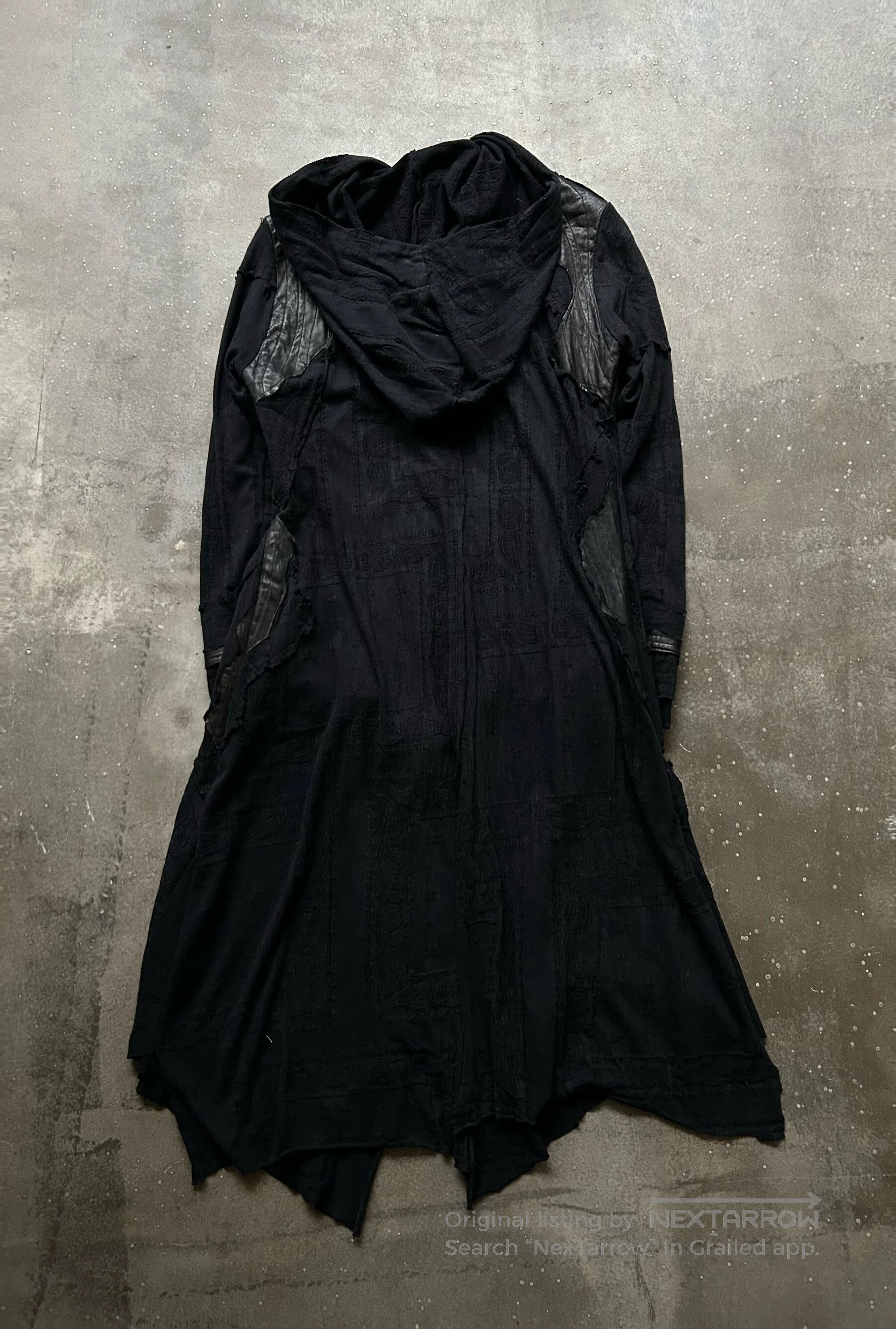Japanese Brand black patchwork hooded outerwear jacket. Size US L / EU 52-54 / 3 - 3 Thumbnail