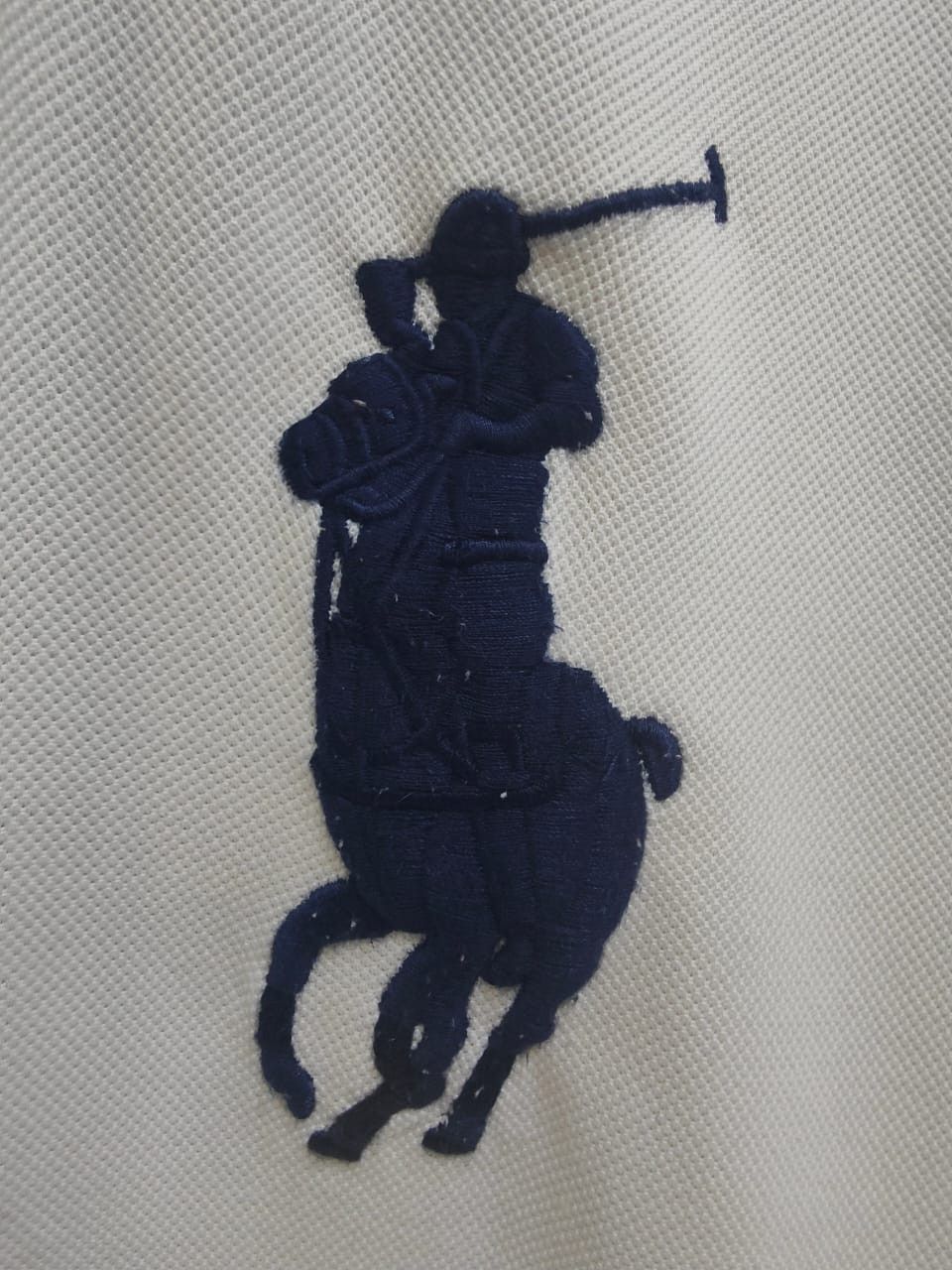 Polo Ralph Lauren vintage Distressed Polo Ralph Lauren Big Logo Polo Tee Size US L / EU 52-54 / 3 - 3 Thumbnail