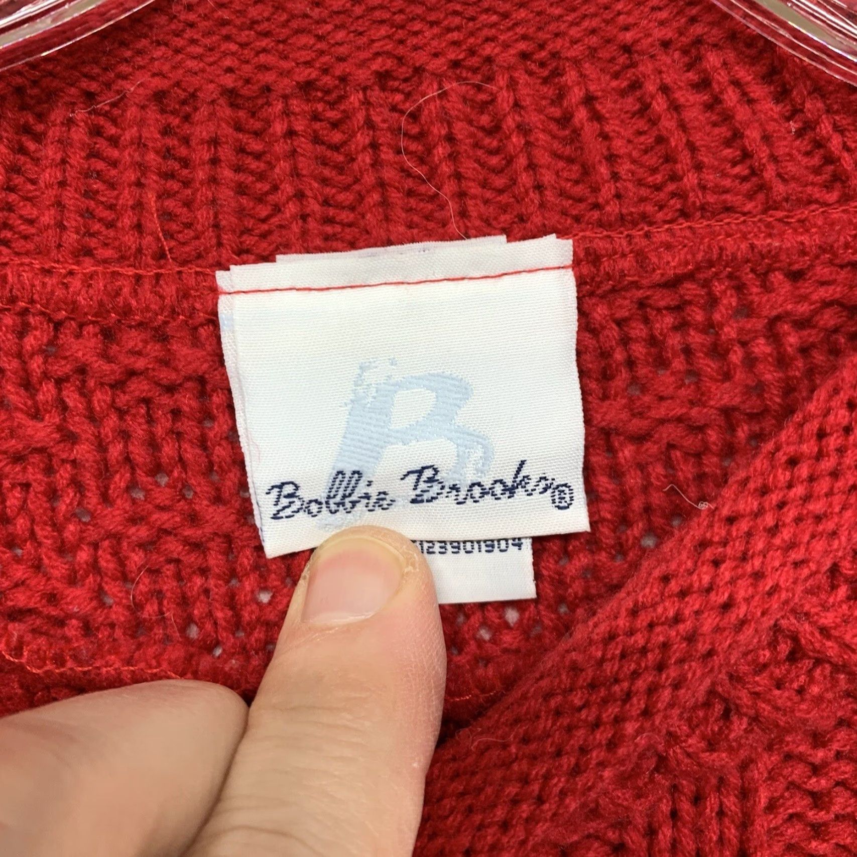 Vintage VINTAGE Bobbie Brooks Red Cable-Knit Sweater Women’s Large Pullover 80s Classic Made in USA Size L / US 10 / IT 46 - 7 Thumbnail