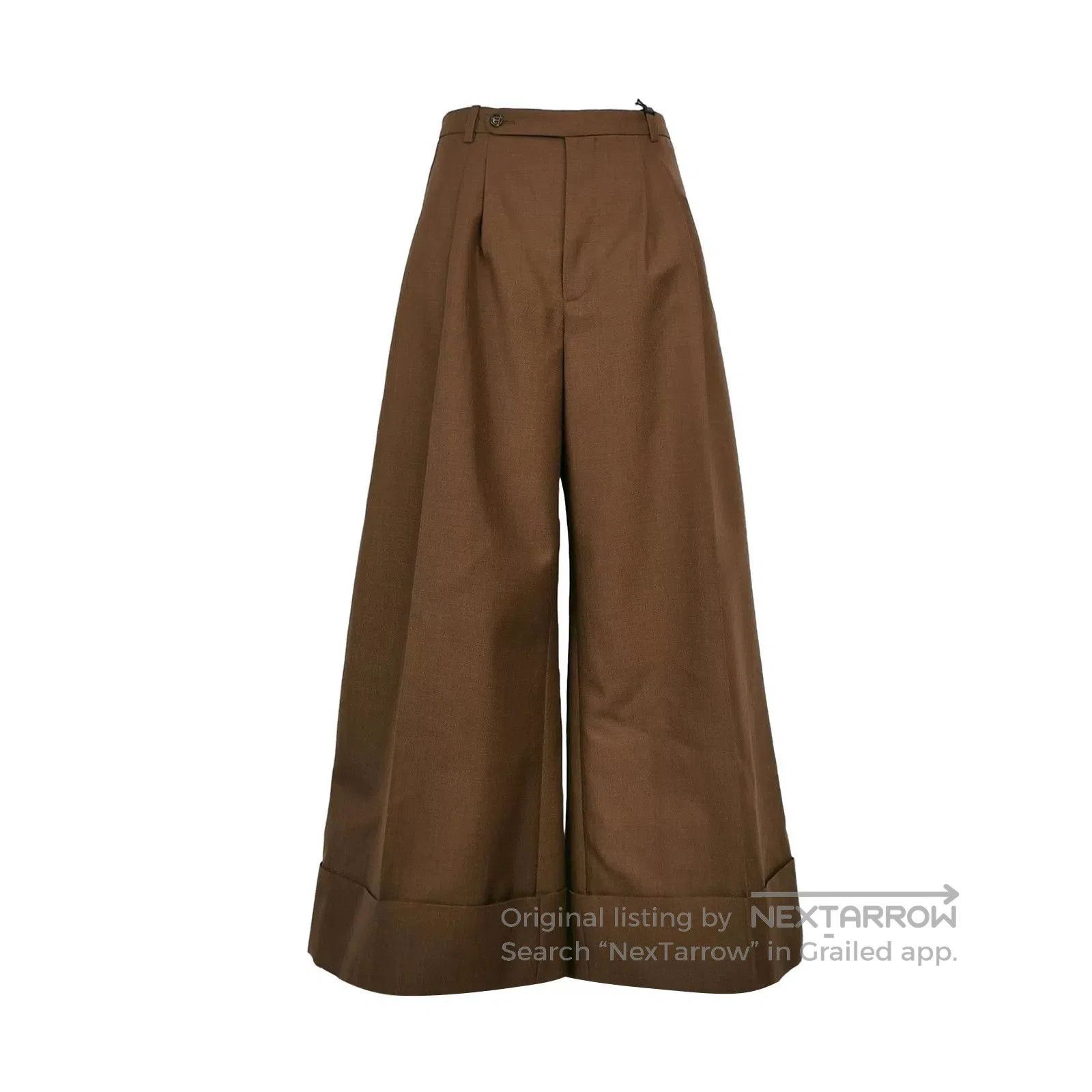 Gucci Gucci Wool Mohair Blend Solid Button Trousers. Size US 26 / EU 42 - 1 Thumbnail