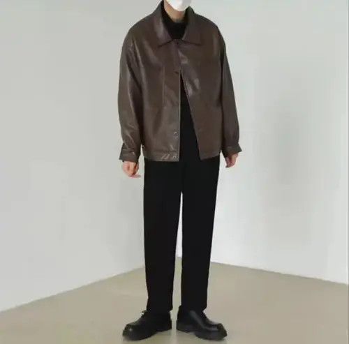 Other Korean fashion retro faux leather jacket Size US L / EU 52-54 / 3 - 5 Thumbnail