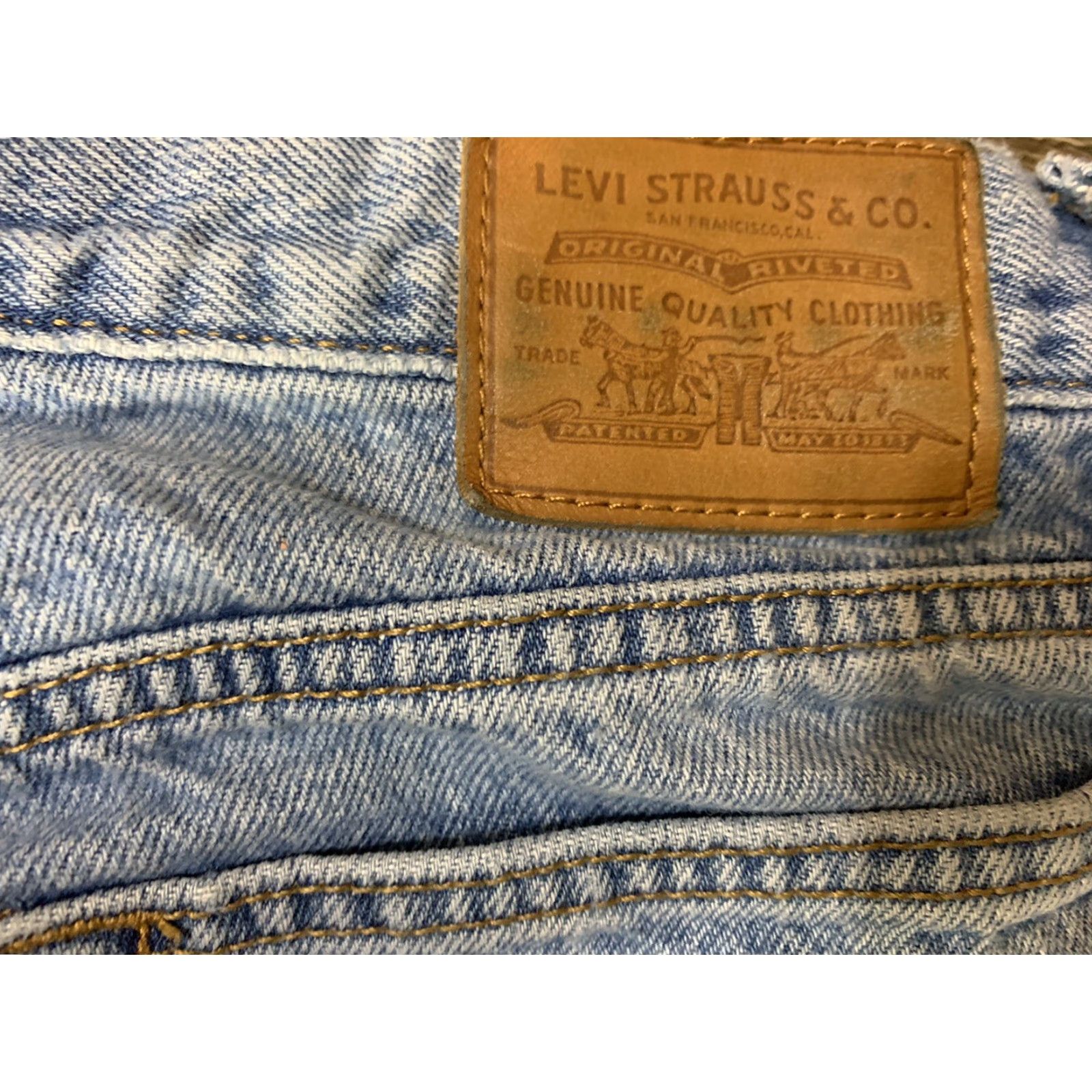 Levi's VINTAGE Levi's Wedgie Fit High Rise Distressed Women's Blue Jeans Size 26 X 27 Size 26" / US 2 / IT 38 - 7 Thumbnail