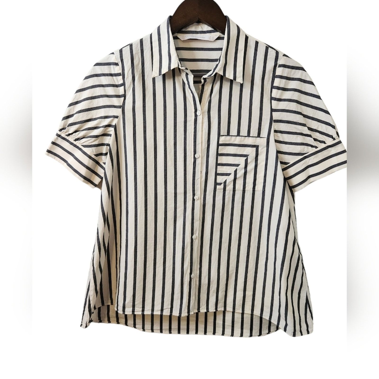 Zara Zara Trafaluc Striped button down Blouse xs Size XS / US 0-2 / IT 36-38 - 2 Thumbnail