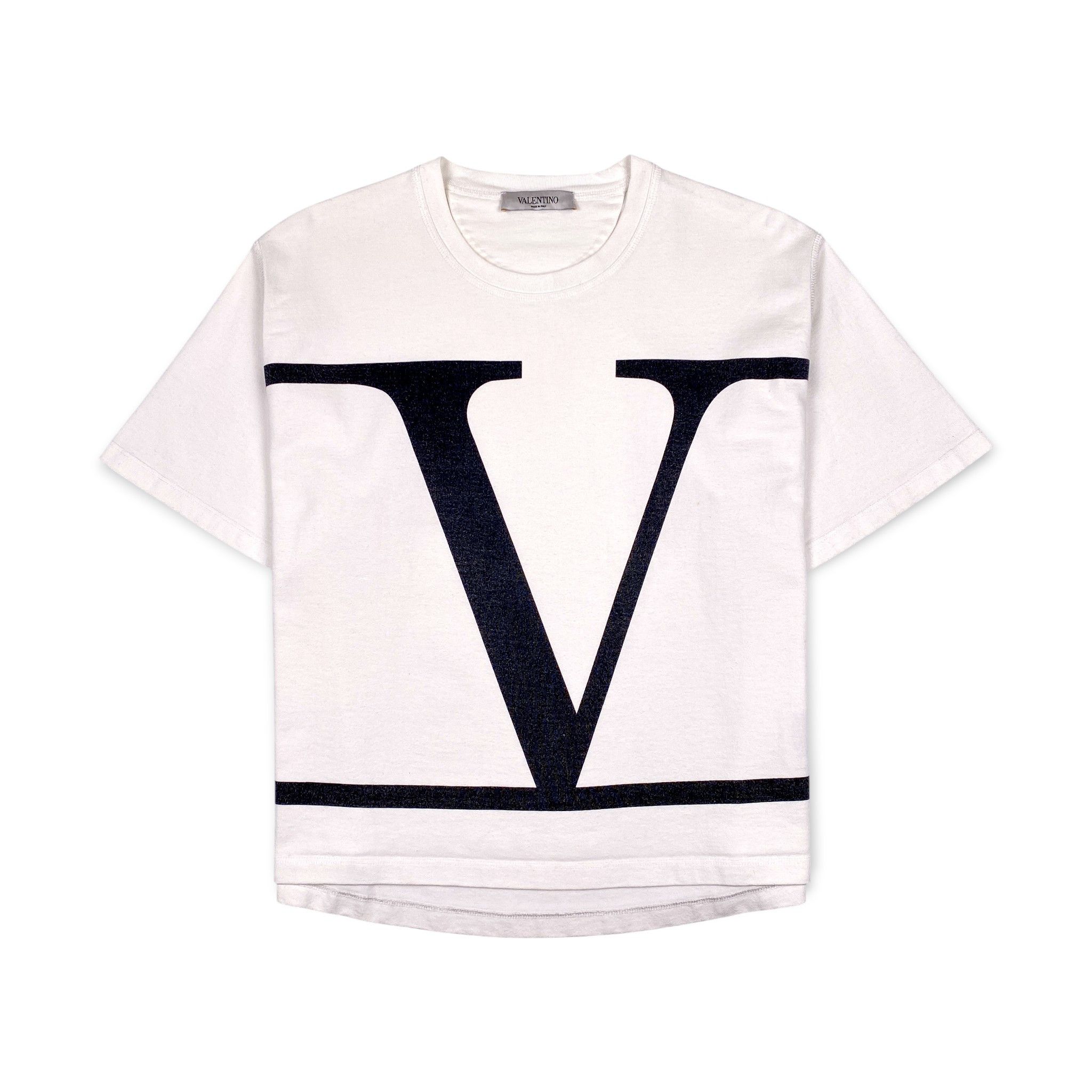 Valentino "V" Logo T-Shirt Size US M / EU 48-50 / 2 - 1 Thumbnail