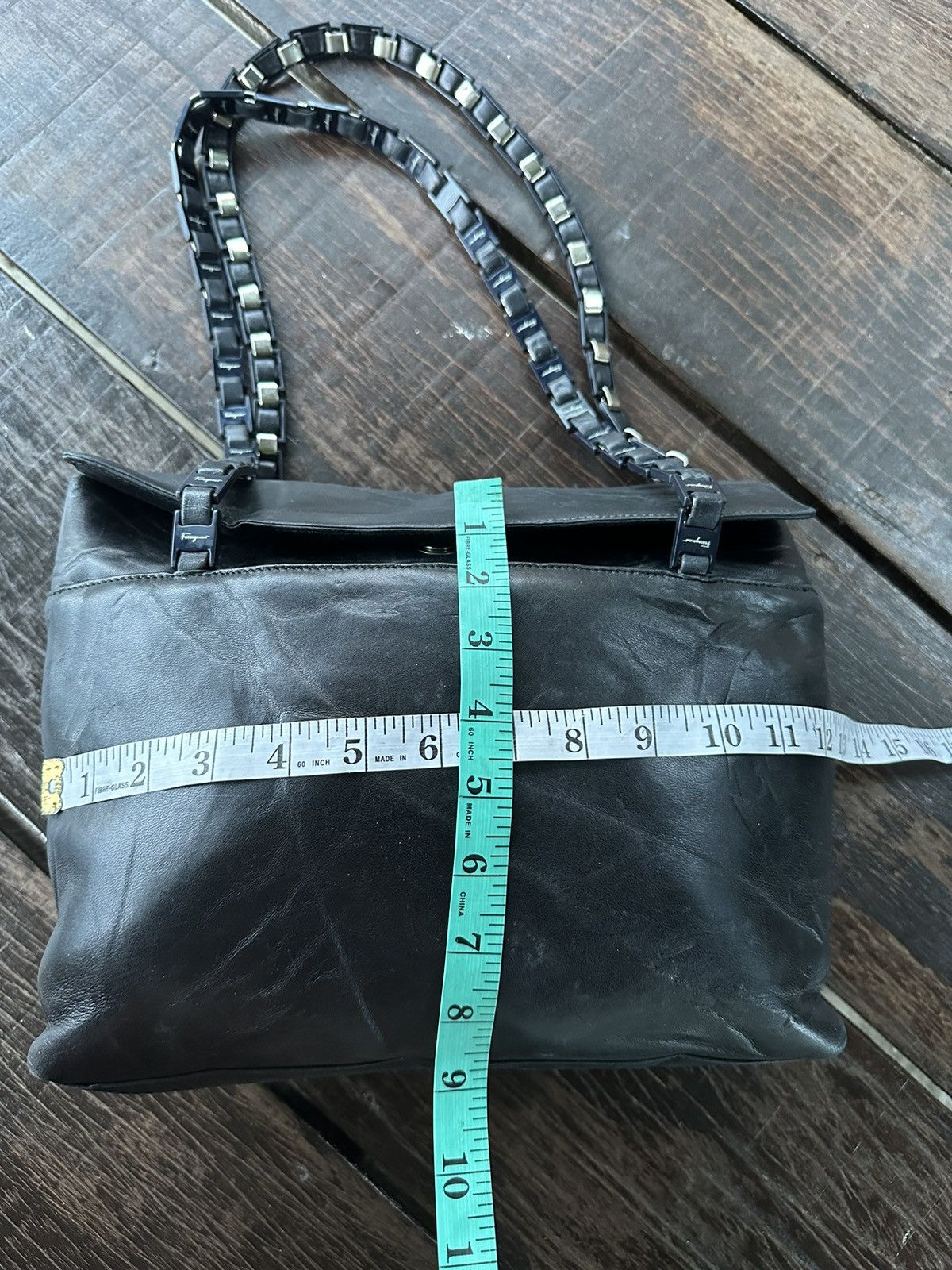 Salvatore Ferragamo Selvatore ferragamo black leather chain shoulder bag Size ONE SIZE - 11 Thumbnail