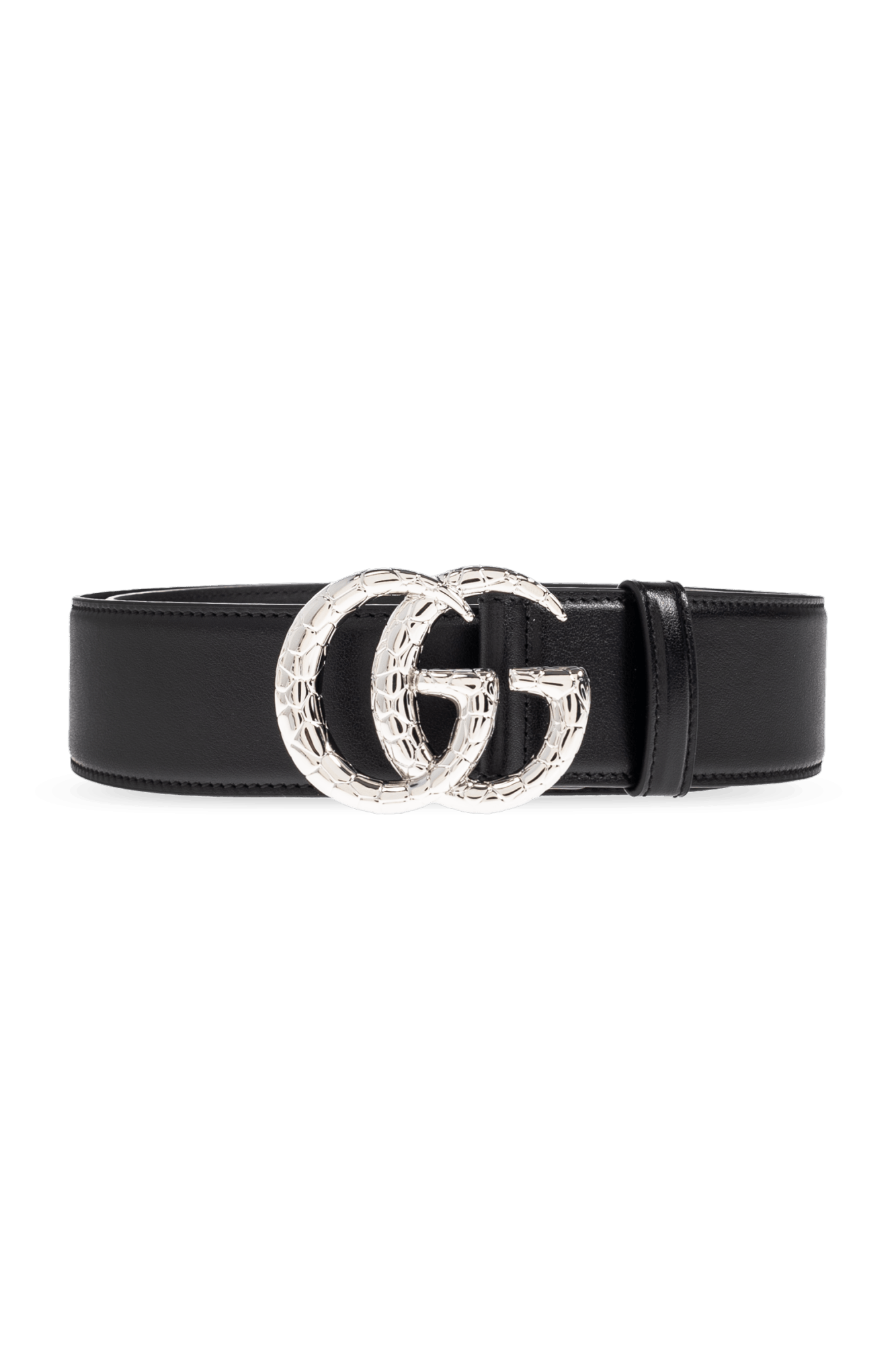 Gucci GG  Marmont Wide Leather Black Belt Size 40 NEW! Authentic GUCCI GG Marmont Wide Leather Belt Black  main image 3