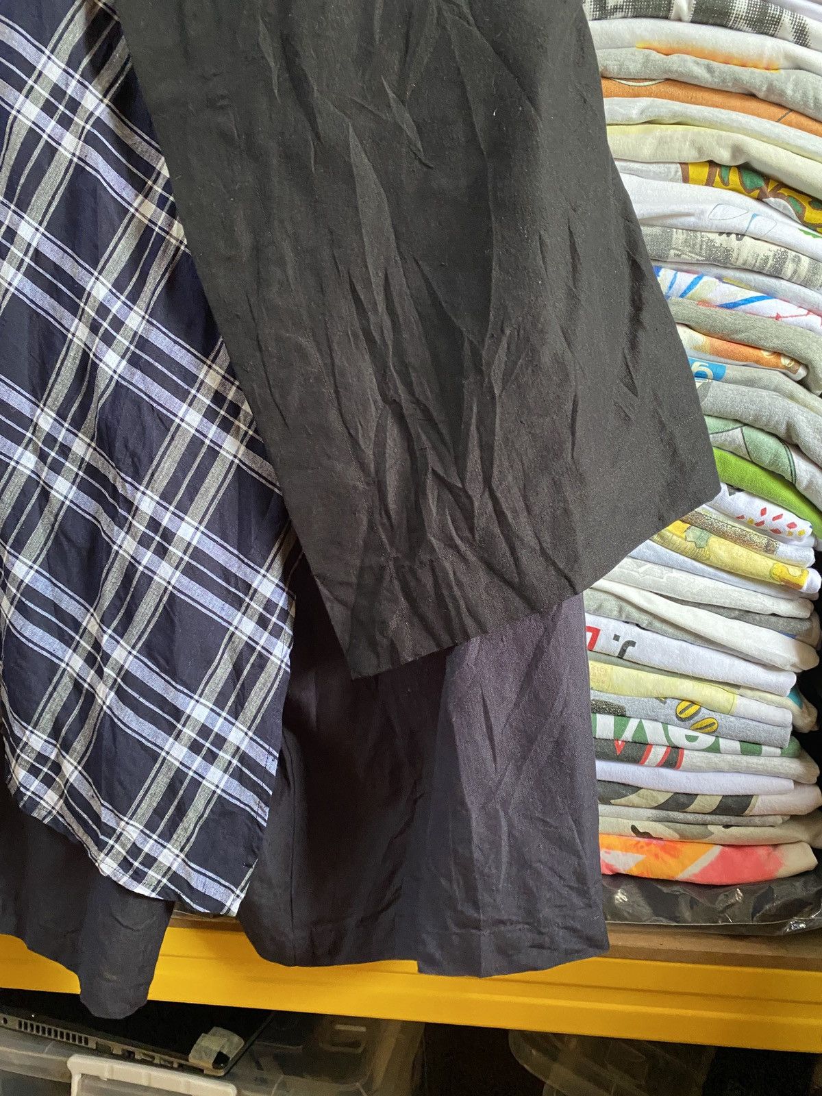 Designer × Frapbois × Japanese Brand Frapbois Japanese cyberpunk Double Layer Cropped Wrap Pants Size US 30 / EU 46 - 6 Thumbnail