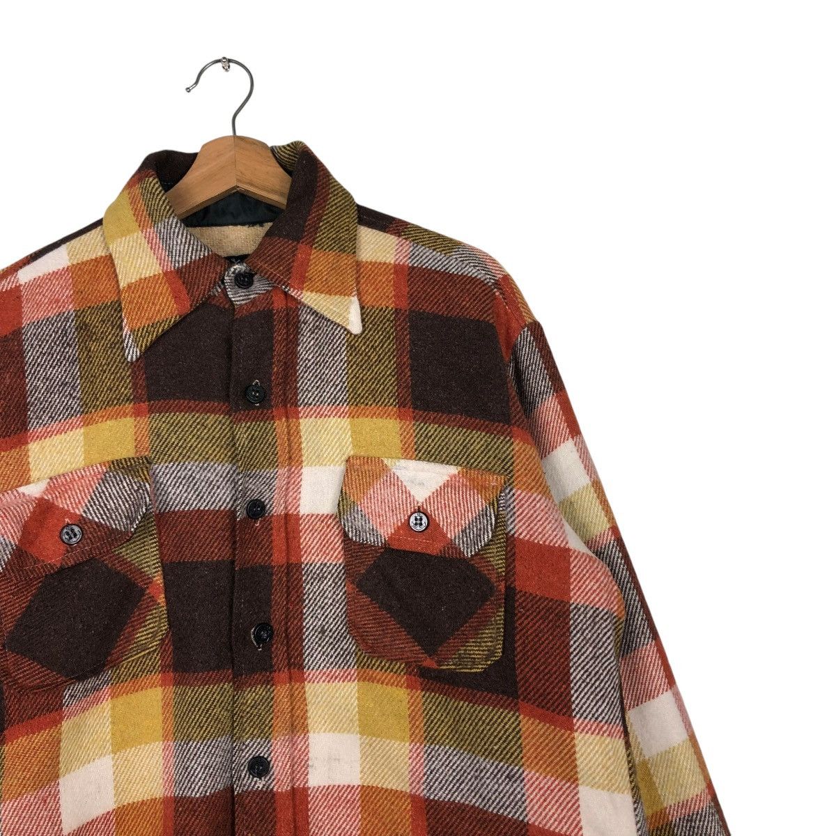 Vintage 🔥VINTAGE WOOL CHORE JACKET TARTAN DESIGN CPO BY PARK AVE Size US M / EU 48-50 / 2 - 8 Thumbnail